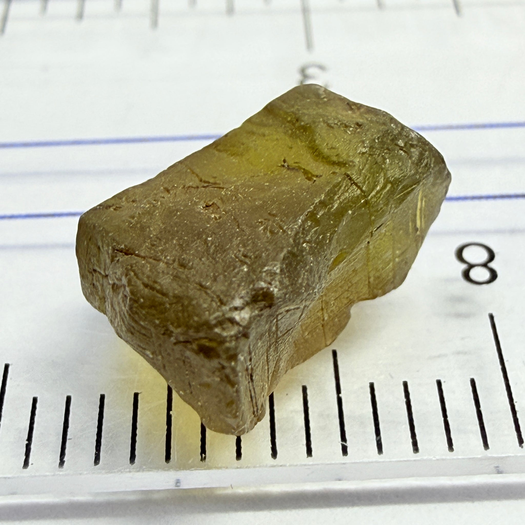 Peridot, 5.20ct, Tanzania, Untreated Unheated, muddy green colour, see shape, vvs