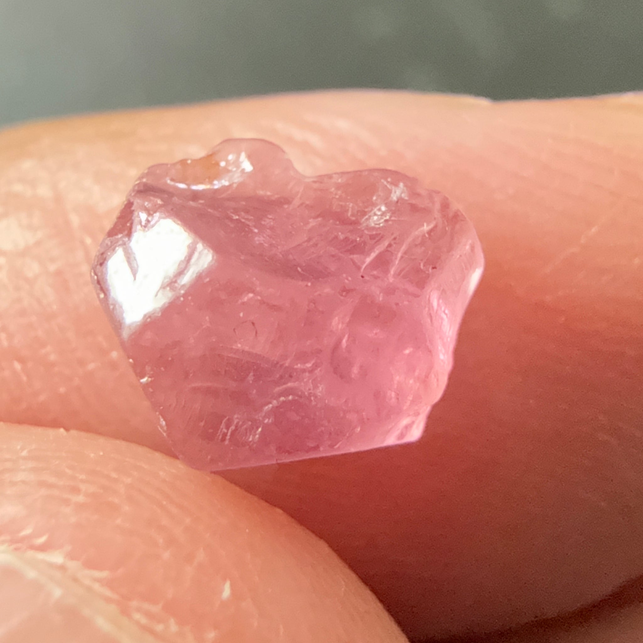Pink Spinel, Sleepy Baby Pink Colour, 2.05ct, Tanzania, Untreated Unheated. No cracks, just silk giving a milky effect