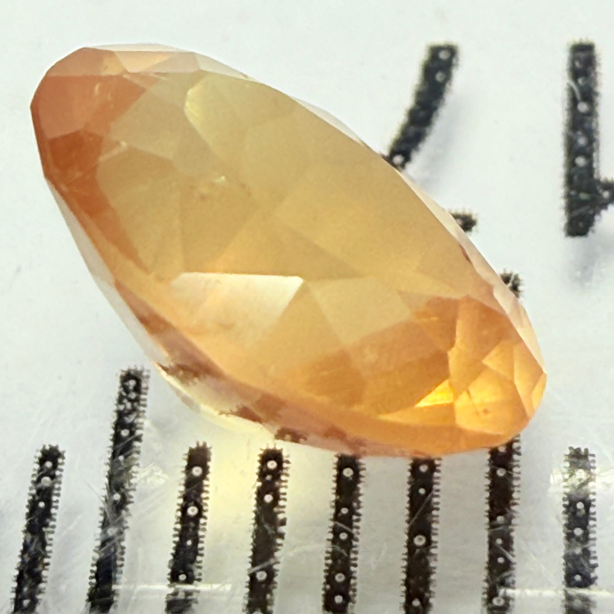 Yellow Sapphire, 1.28ct, Tanzania, silky, Untreated Unheated, culet slightly scratched, not noticeable face up, I have graded as native cut