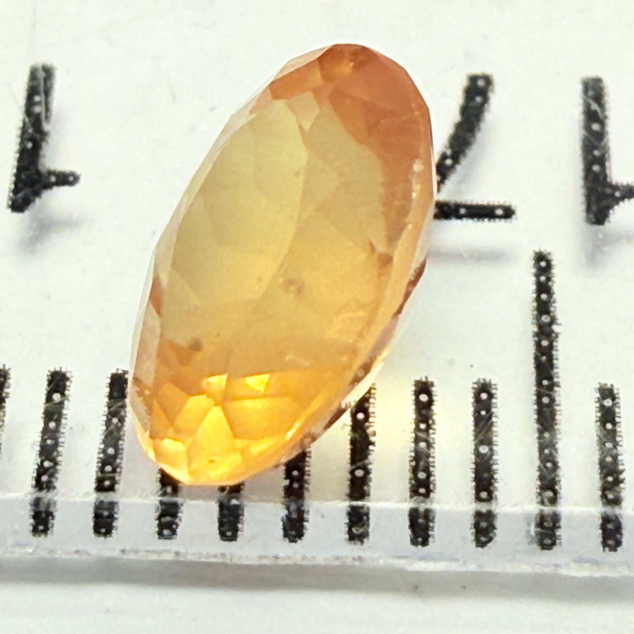 Yellow Sapphire, 1.28ct, Tanzania, silky, Untreated Unheated, culet slightly scratched, not noticeable face up, I have graded as native cut