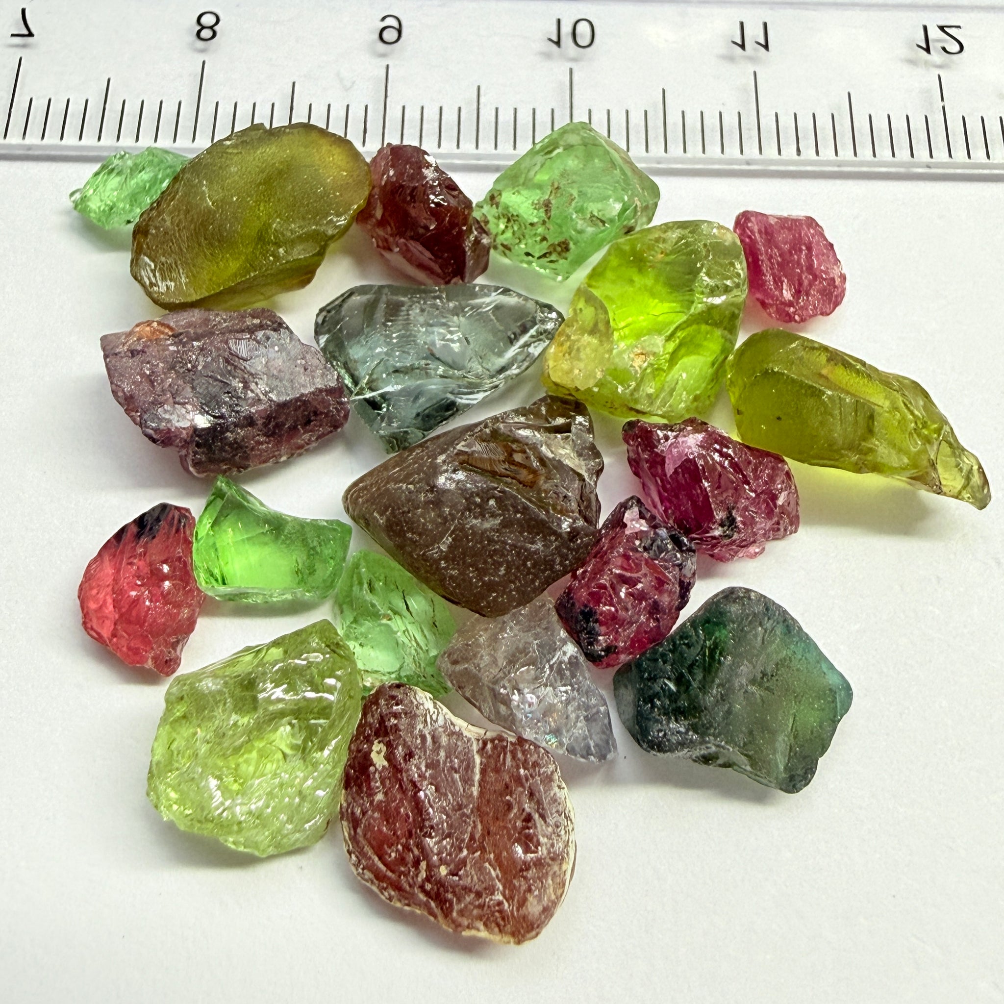 Mixed lot, mixed stones, 65.21ct, Tanzanian, Untreated Unheated, slightly included to heavily included