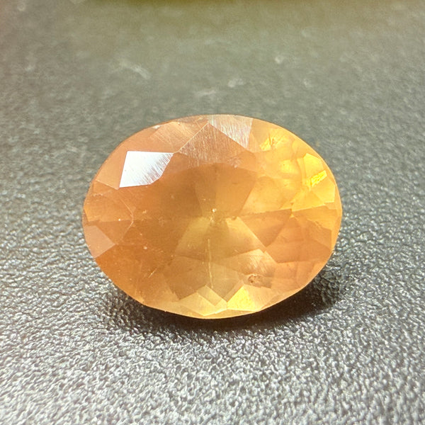 Yellow Sapphire, 1.28ct, Tanzania, silky, Untreated Unheated, culet slightly scratched, not noticeable face up, I have graded as native cut
