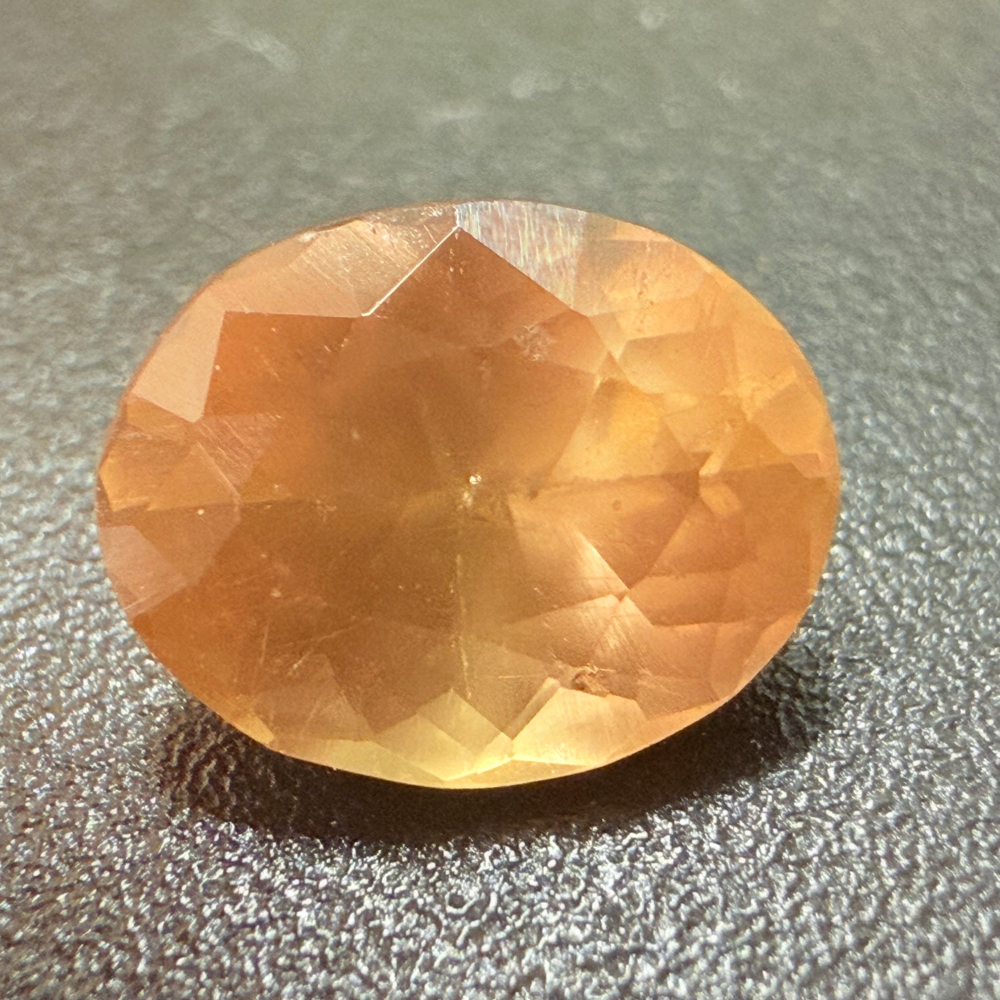 Yellow Sapphire, 1.28ct, Tanzania, silky, Untreated Unheated, culet slightly scratched, not noticeable face up, I have graded as native cut