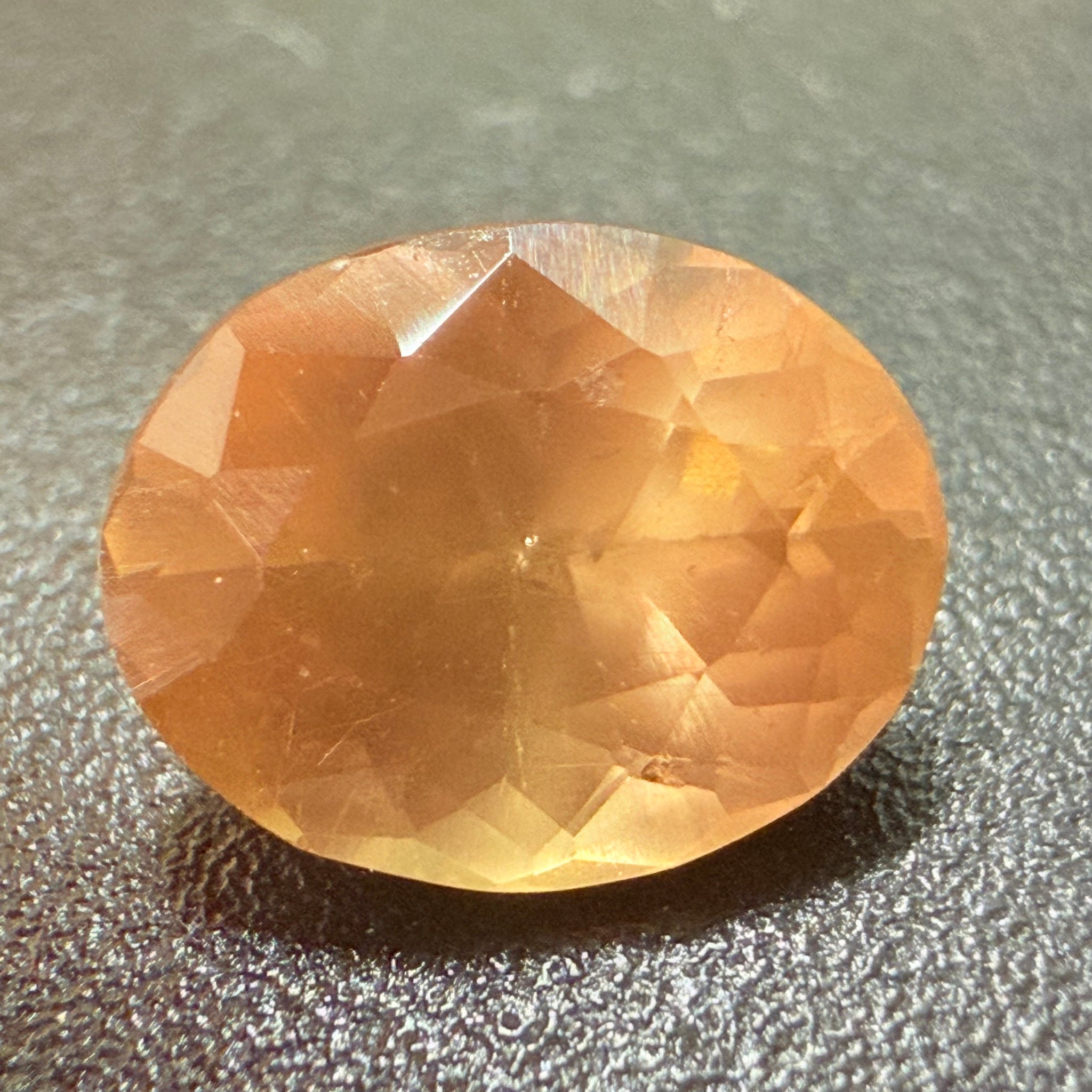 Yellow Sapphire, 1.28ct, Tanzania, silky, Untreated Unheated, culet slightly scratched, not noticeable face up, I have graded as native cut