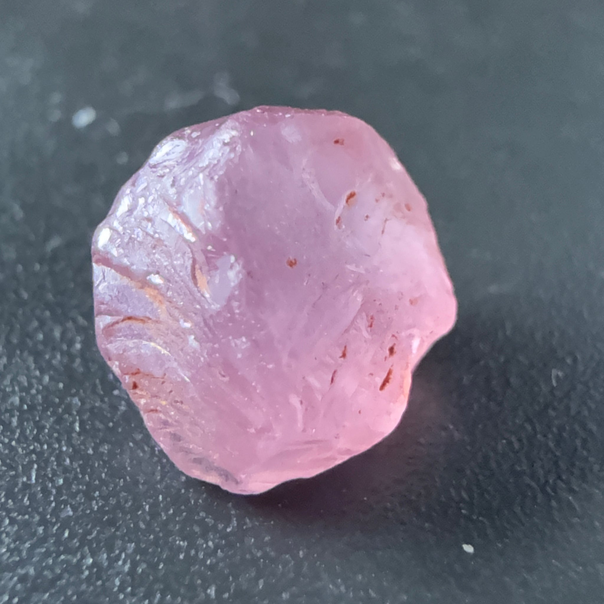 Pink Spinel, Sleepy Baby Pink Colour, 1.82ct, Tanzania, Untreated Unheated. No cracks, just silk giving a milky effect