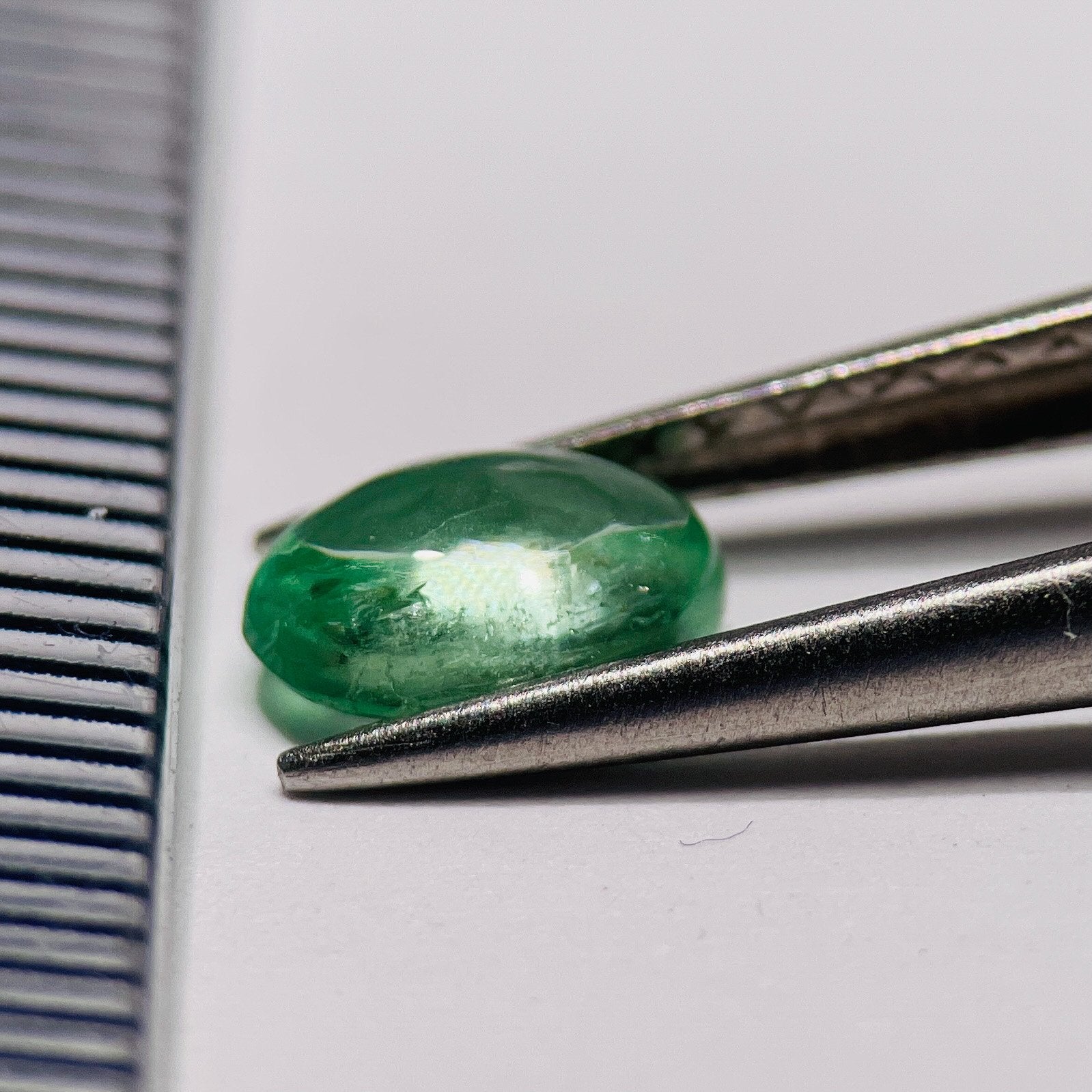 0.85Ct Chrome Tourmaline Cabochon Tanzania Untreated Unheated.