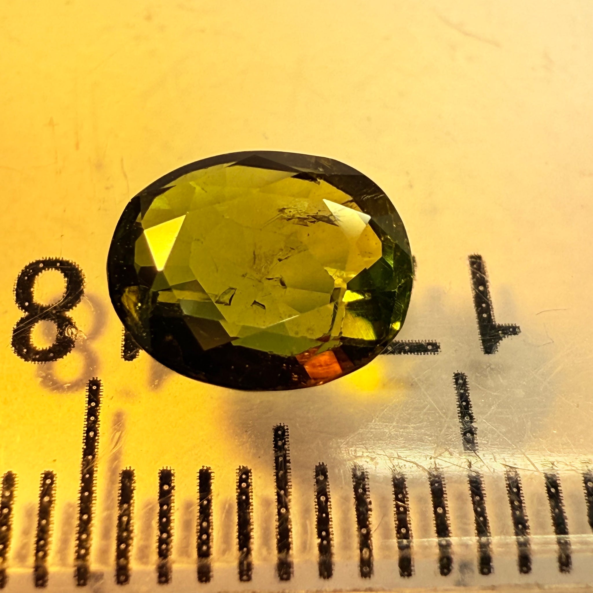 USAMBARA Effect Tourmaline, 1.27ct, Tanzania, Untreated Unheated, terrible native cut, but if you can use price reflects, see the video if you don’t know what the USAMBARA effect is