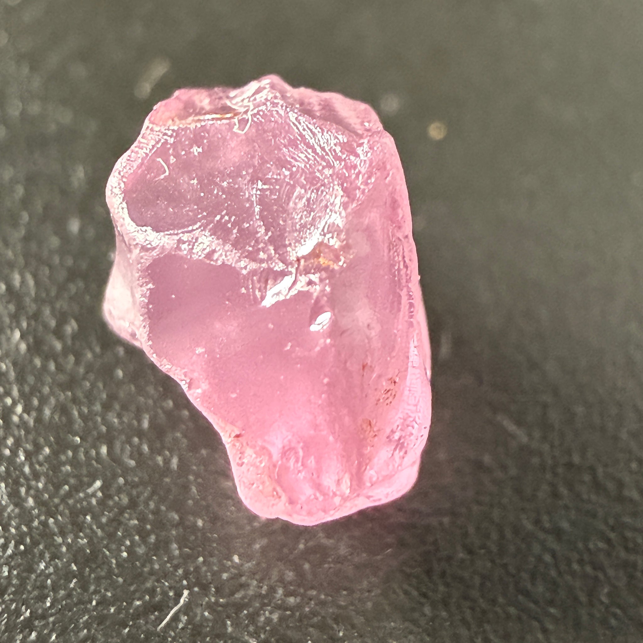Pink Spinel, Sleepy Baby Pink Colour, 1.74ct, Tanzania, Untreated Unheated. No cracks, just silk giving a milky effect