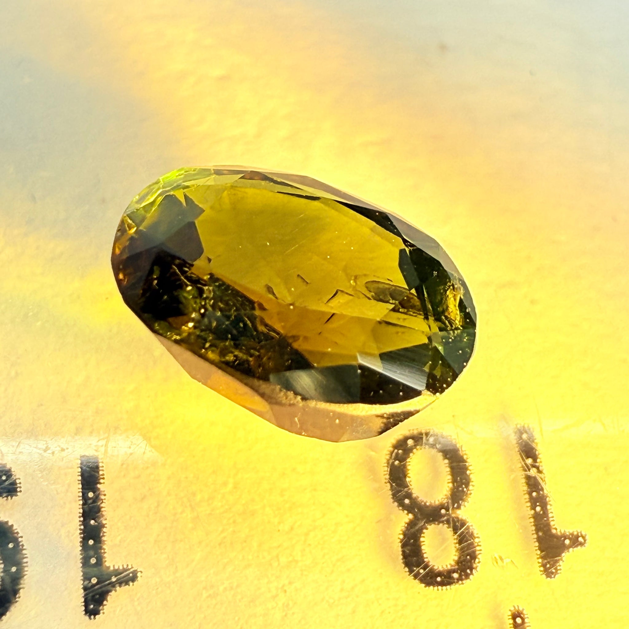 USAMBARA Effect Tourmaline, 1.27ct, Tanzania, Untreated Unheated, terrible native cut, but if you can use price reflects, see the video if you don’t know what the USAMBARA effect is