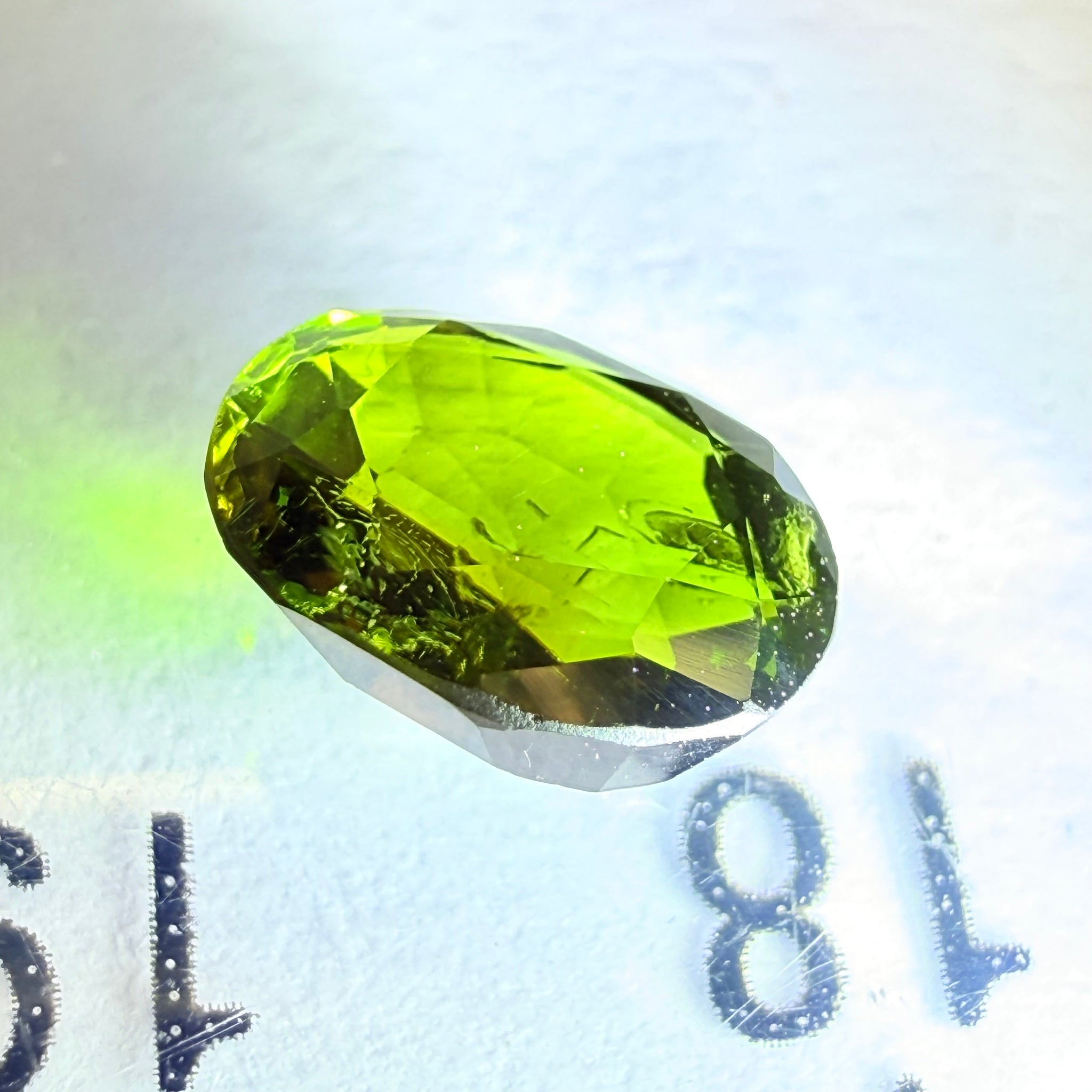 USAMBARA Effect Tourmaline, 1.27ct, Tanzania, Untreated Unheated, terrible native cut, but if you can use price reflects, see the video if you don’t know what the USAMBARA effect is