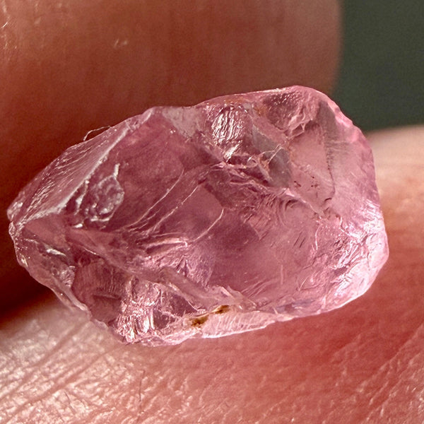 Pink Spinel, Sleepy Baby Pink Colour, 1.77ct, Tanzania, Untreated Unheated. No cracks, just silk giving a milky effect