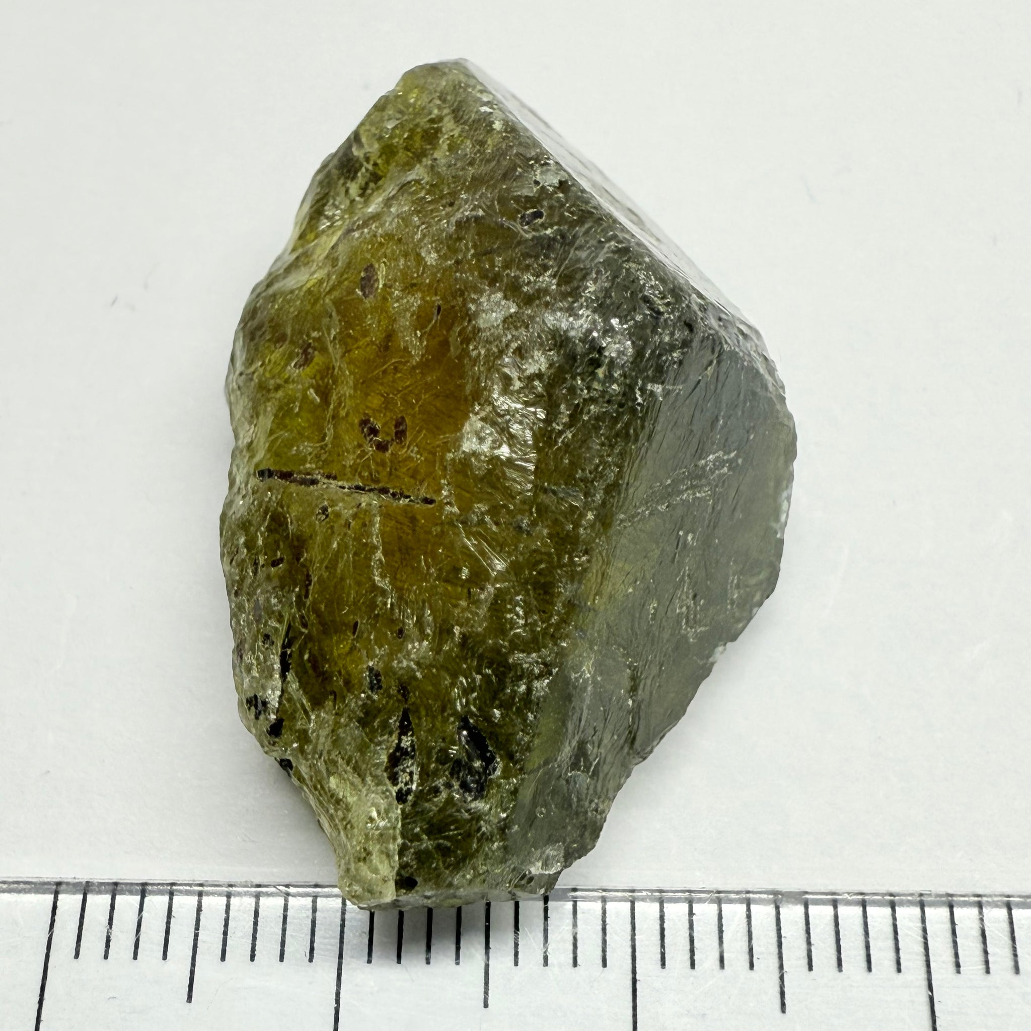 Apatite Crystal, well part of a crystal, 59.00ct, Tanzania, Untreated Unheated, good for cabbing, see other pictures, beautiful inclusions