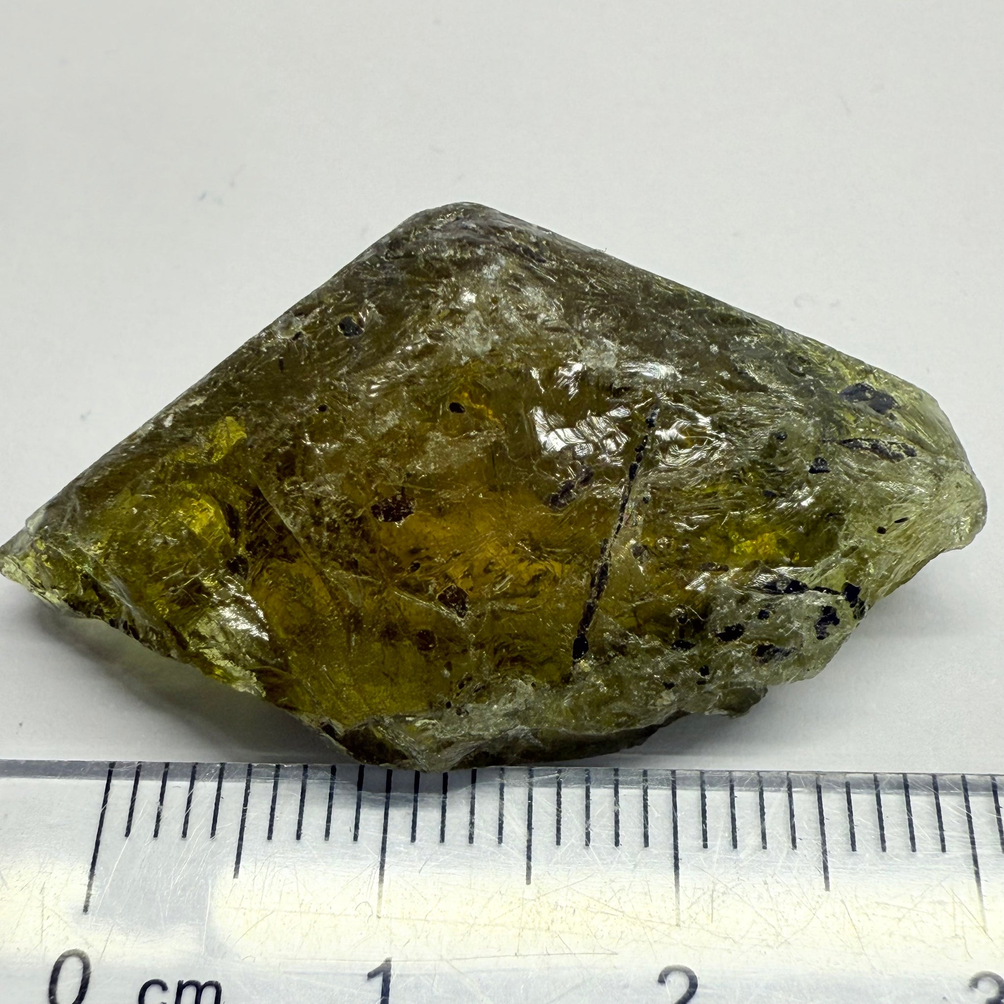 Apatite Crystal, well part of a crystal, 59.00ct, Tanzania, Untreated Unheated, good for cabbing, see other pictures, beautiful inclusions