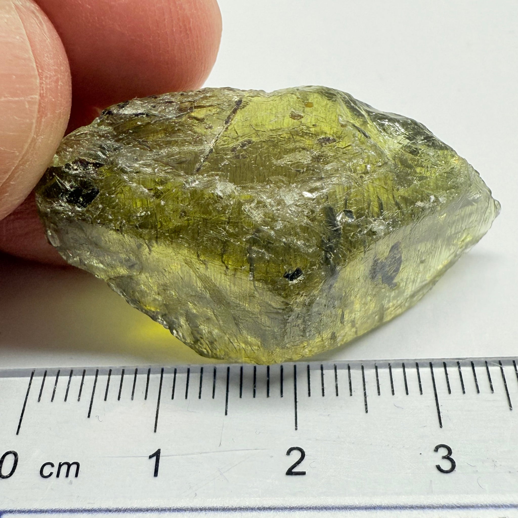 Apatite Crystal, well part of a crystal, 59.00ct, Tanzania, Untreated Unheated, good for cabbing, see other pictures, beautiful inclusions