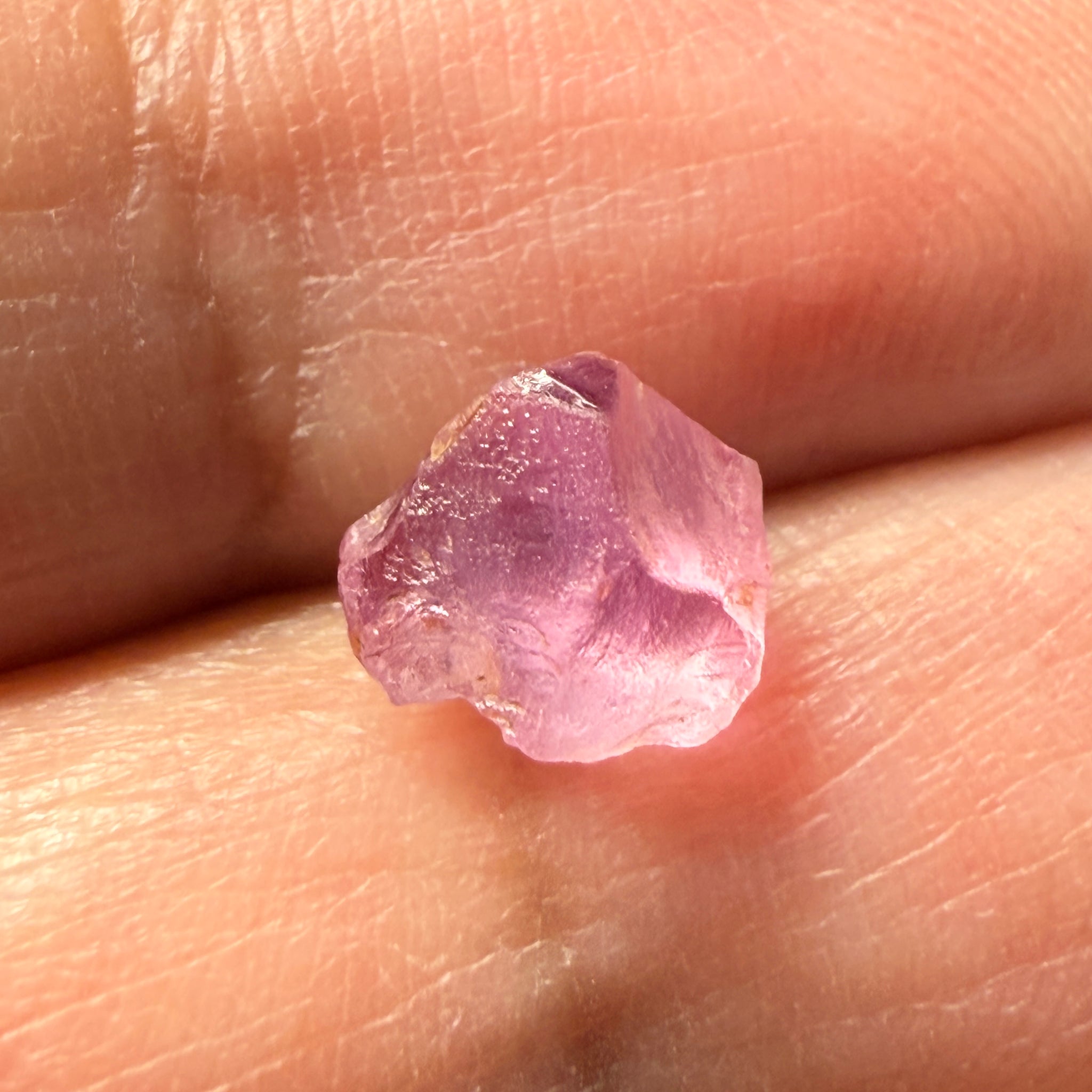Pink Spinel, Sleepy Baby Pink Colour, 2.46ct, Tanzania, Untreated Unheated. No cracks, just silk giving a milky effect