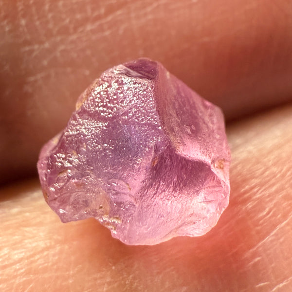 Pink Spinel, Sleepy Baby Pink Colour, 2.46ct, Tanzania, Untreated Unheated. No cracks, just silk giving a milky effect