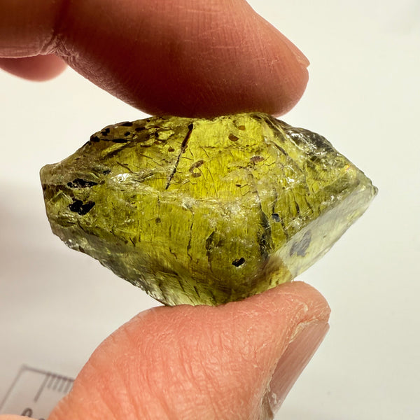 Apatite Crystal, well, “part” of a crystal, 59.00ct, Tanzania, Untreated Unheated, good for cabbing, see other pictures, beautiful inclusions