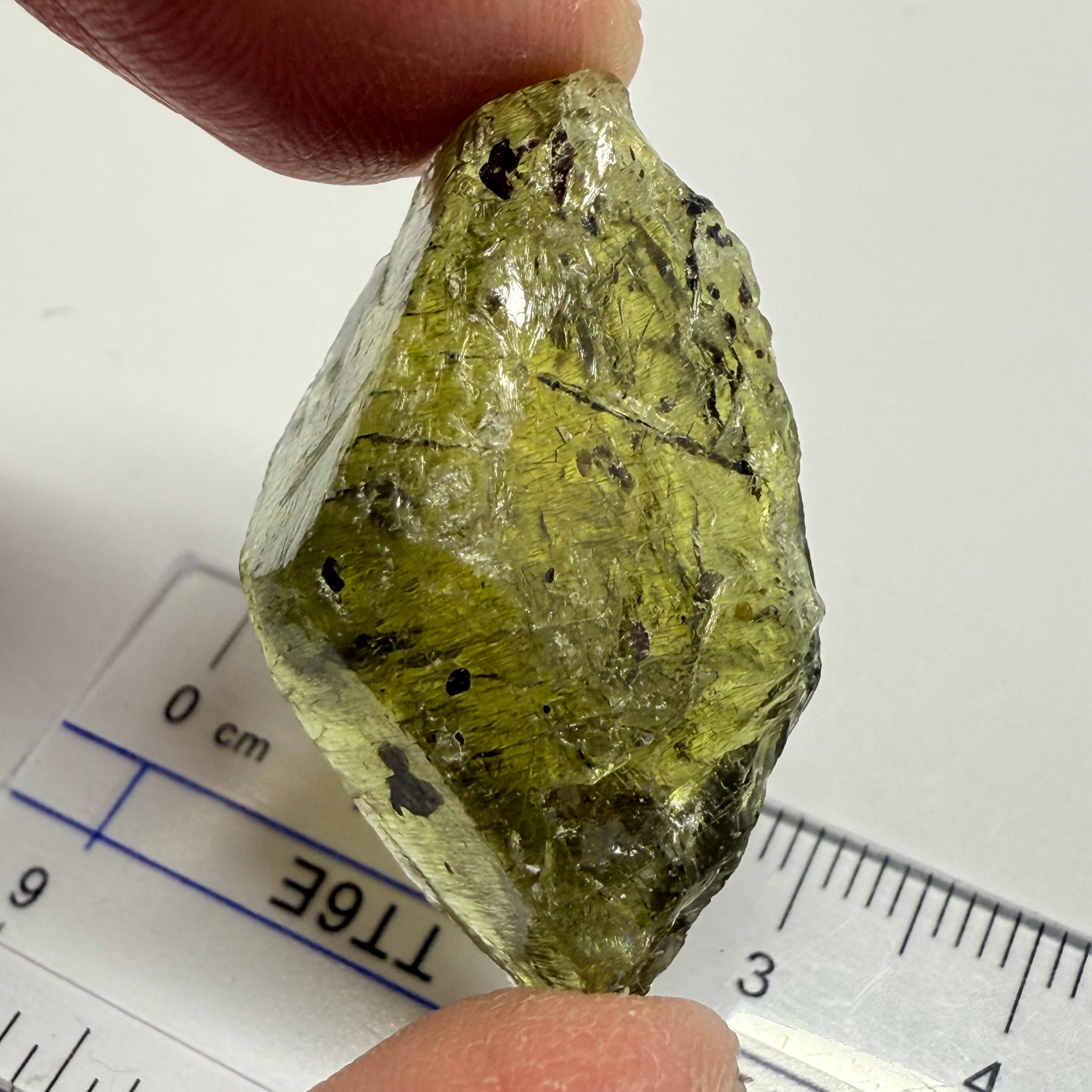 Apatite Crystal, well part of a crystal, 59.00ct, Tanzania, Untreated Unheated, good for cabbing, see other pictures, beautiful inclusions