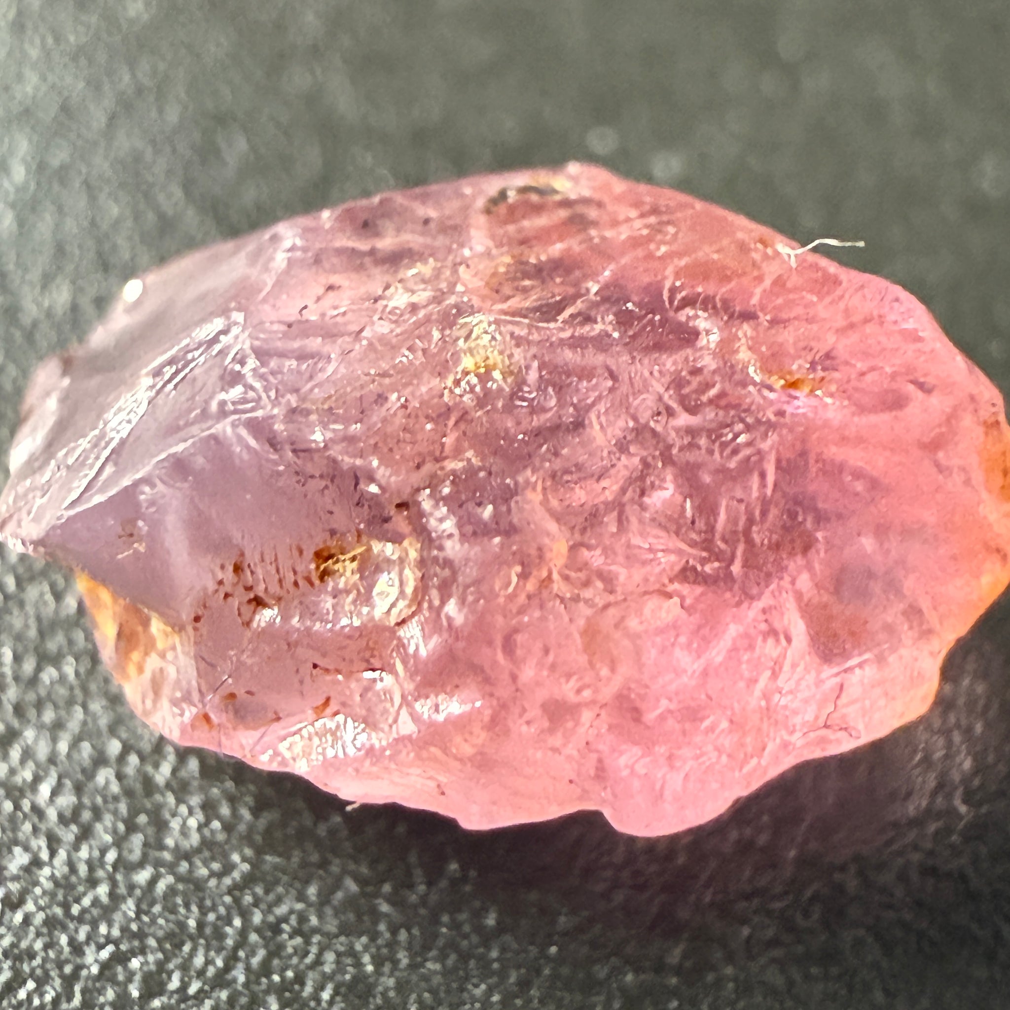Pink Spinel, Sleepy Baby Pink Colour, 3.35ct, Tanzania, Untreated Unheated. No cracks, just silk giving a milky effect