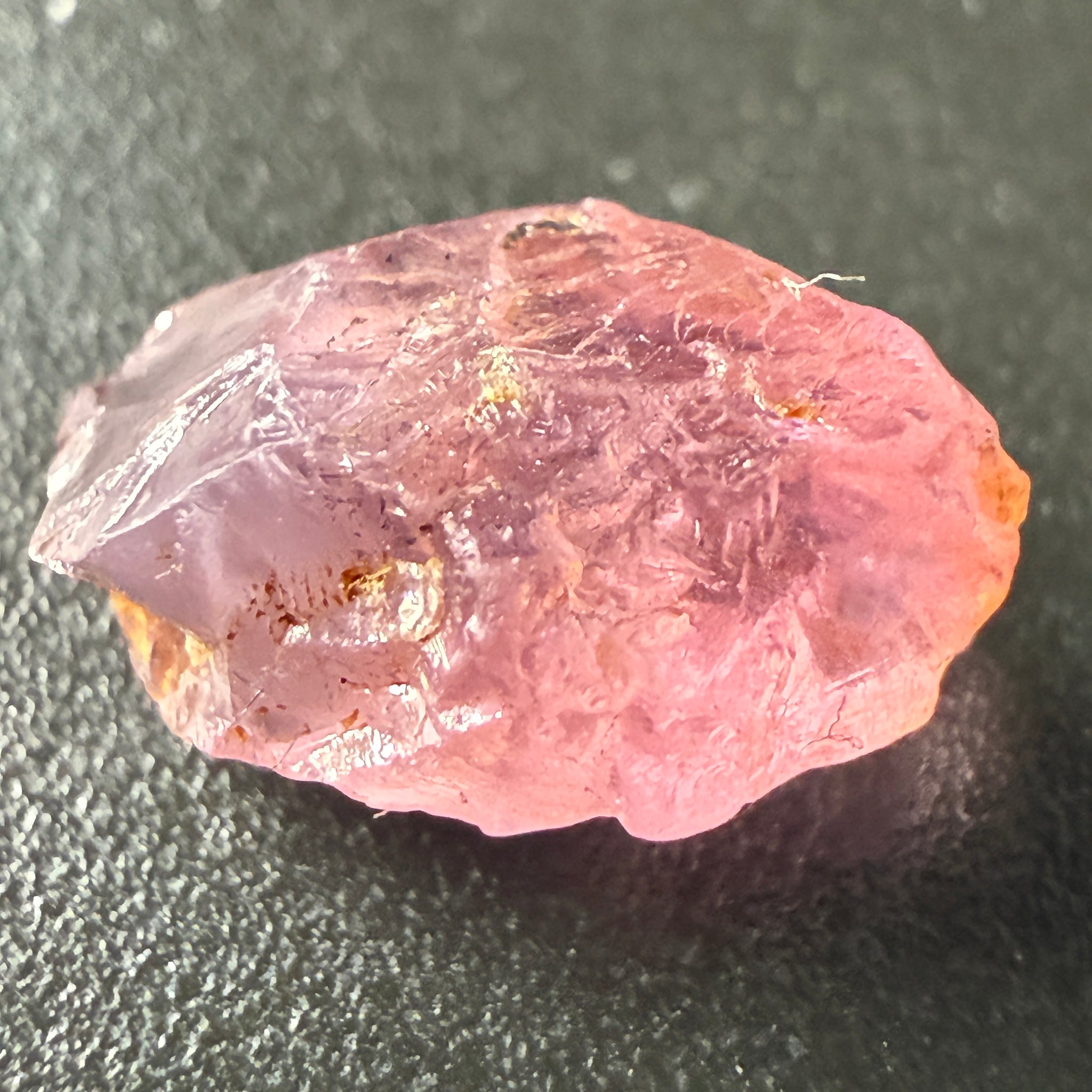Pink Spinel, Sleepy Baby Pink Colour, 3.35ct, Tanzania, Untreated Unheated. No cracks, just silk giving a milky effect