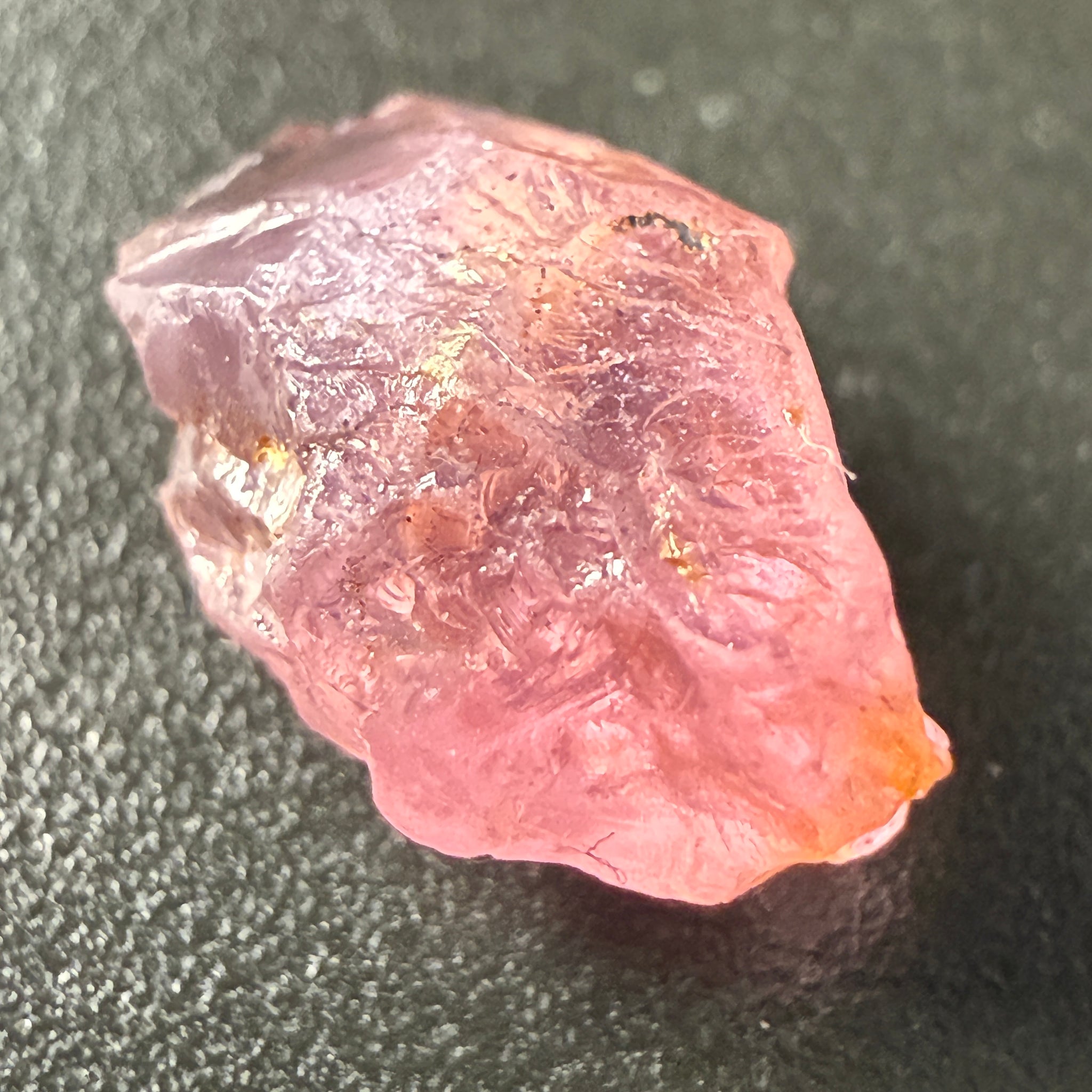 Pink Spinel, Sleepy Baby Pink Colour, 3.35ct, Tanzania, Untreated Unheated. No cracks, just silk giving a milky effect