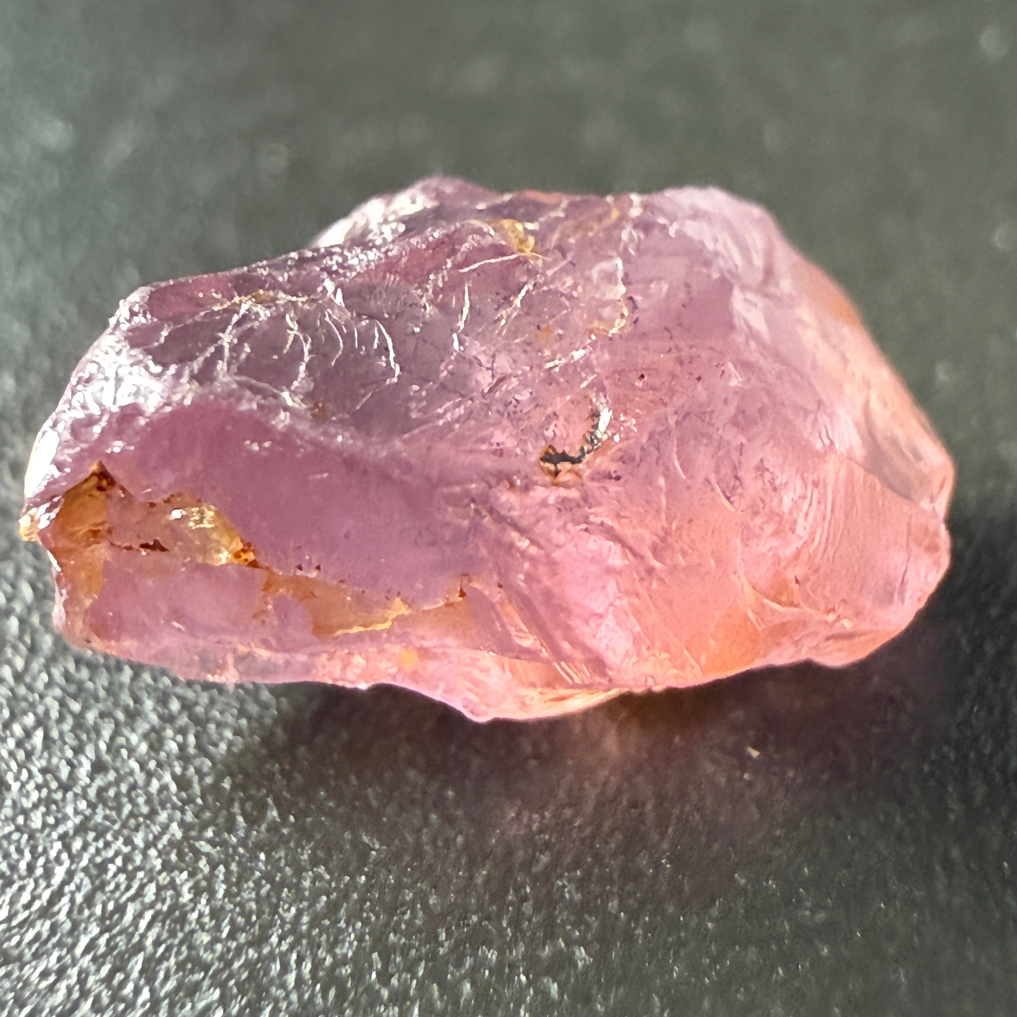 Pink Spinel, Sleepy Baby Pink Colour, 3.35ct, Tanzania, Untreated Unheated. No cracks, just silk giving a milky effect