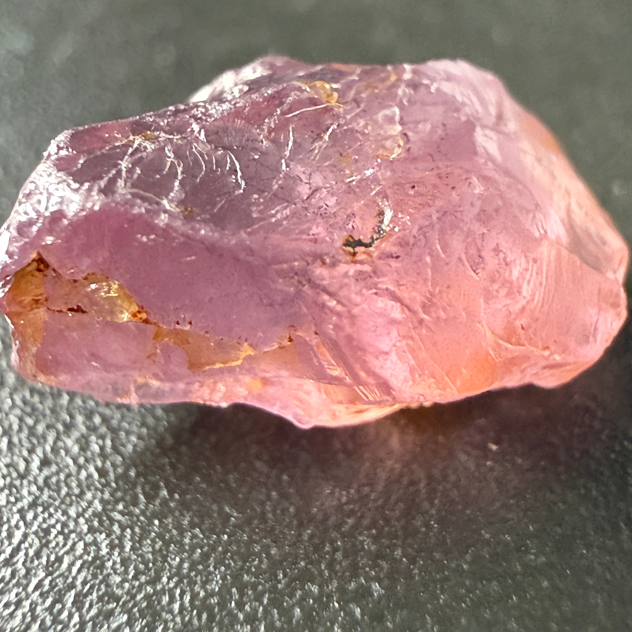 Pink Spinel, Sleepy Baby Pink Colour, 3.35ct, Tanzania, Untreated Unheated. No cracks, just silk giving a milky effect