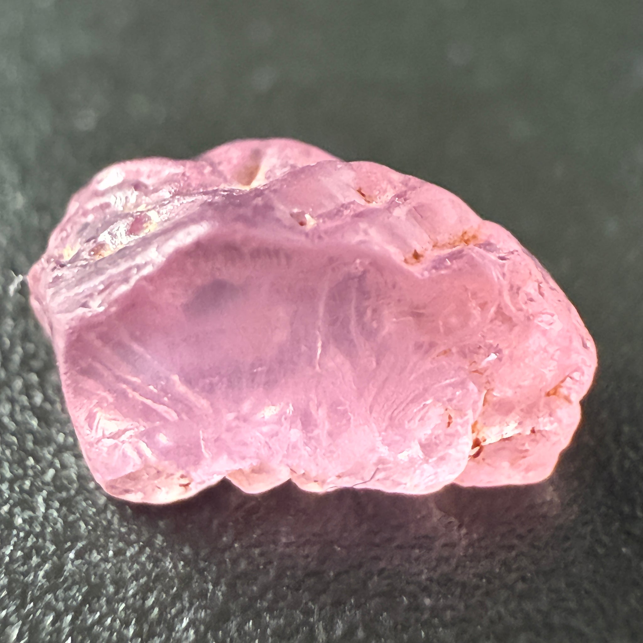 Pink Spinel, Sleepy Baby Pink Colour, 1.68ct, Tanzania, Untreated Unheated. No cracks, just silk giving a milky effect