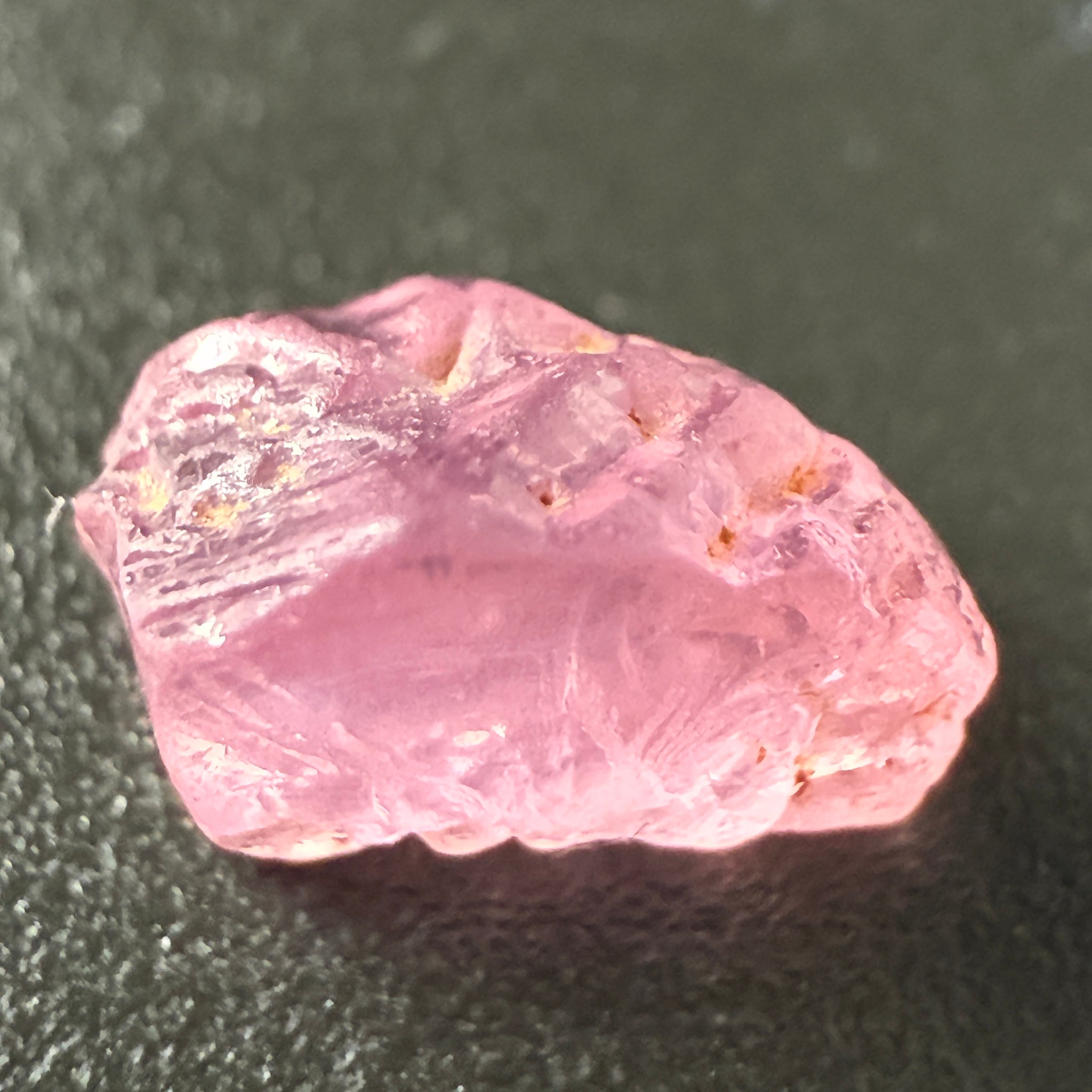 Pink Spinel, Sleepy Baby Pink Colour, 1.68ct, Tanzania, Untreated Unheated. No cracks, just silk giving a milky effect