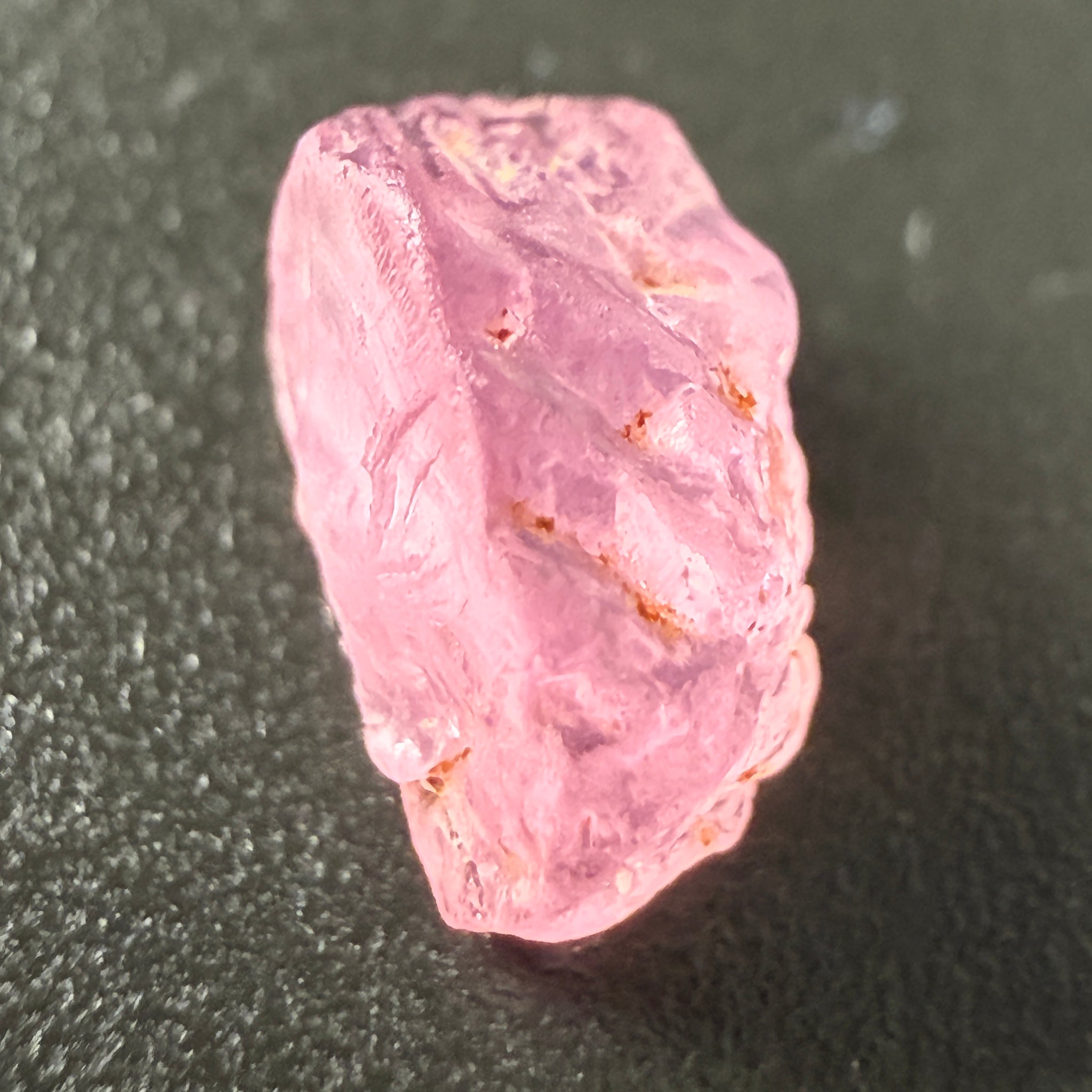 Pink Spinel, Sleepy Baby Pink Colour, 1.68ct, Tanzania, Untreated Unheated. No cracks, just silk giving a milky effect