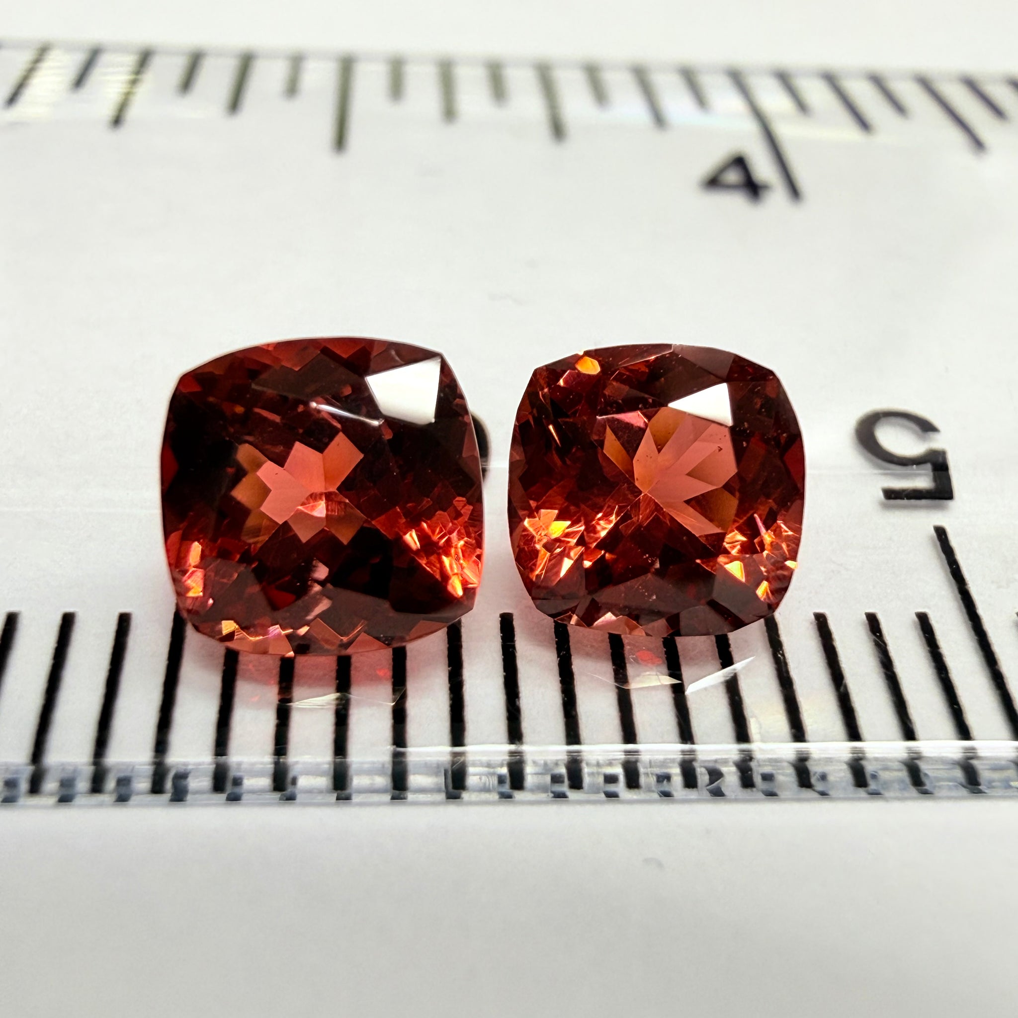 Malaya Garnet pair, 1.69ct total weight, Umba Valley, Tanzania, Untreated Unheated