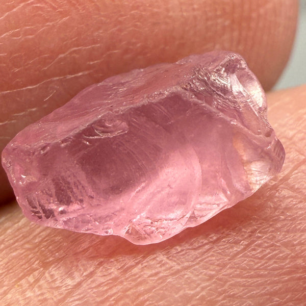 Pink Spinel, Sleepy Baby Pink Colour, 2.23ct, Tanzania, Untreated Unheated. No cracks, just silk giving a milky effect