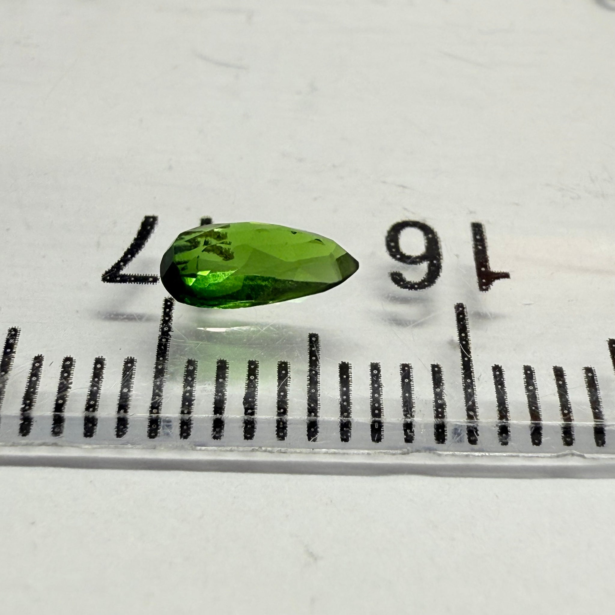 Chrome Tourmaline, 0.34ct, Landanai, Tanzania, Untreated Unheated, native cut, but if you can use price reflects