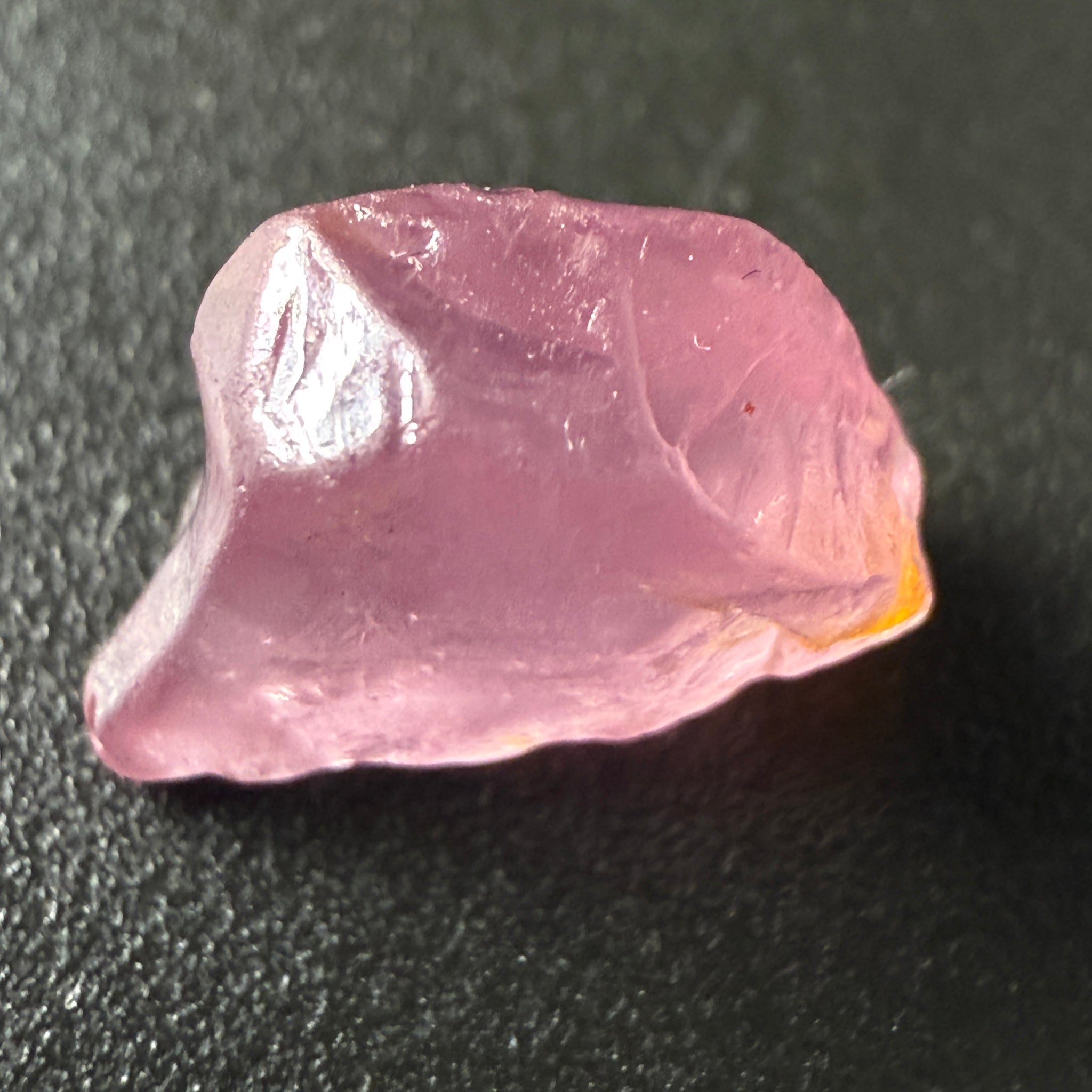 Pink Spinel, Sleepy Baby Pink Colour, 2.80ct, Tanzania, Untreated Unheated. No cracks, just silk giving a milky effect, but flat shape