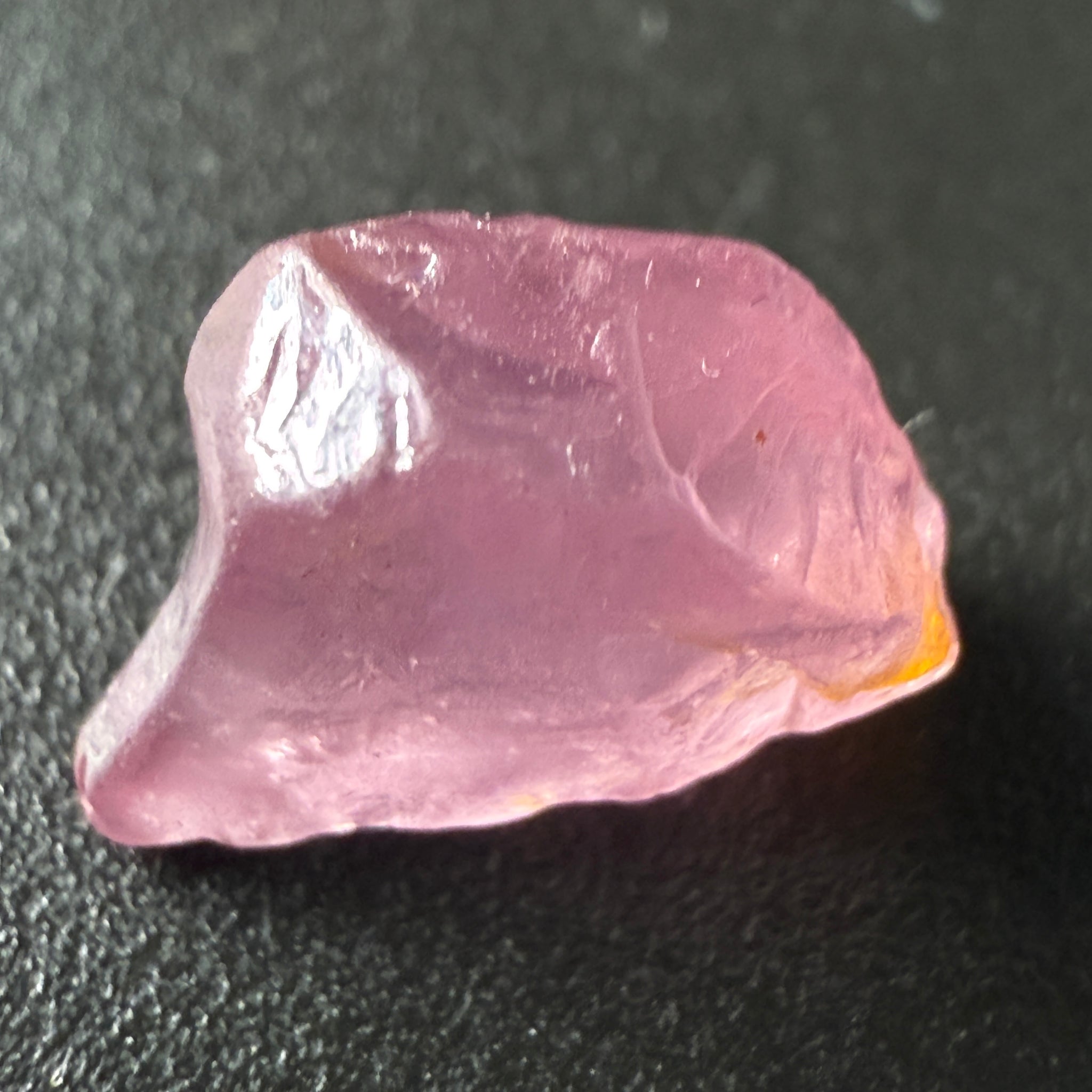 Pink Spinel, Sleepy Baby Pink Colour, 2.80ct, Tanzania, Untreated Unheated. No cracks, just silk giving a milky effect, but flat shape
