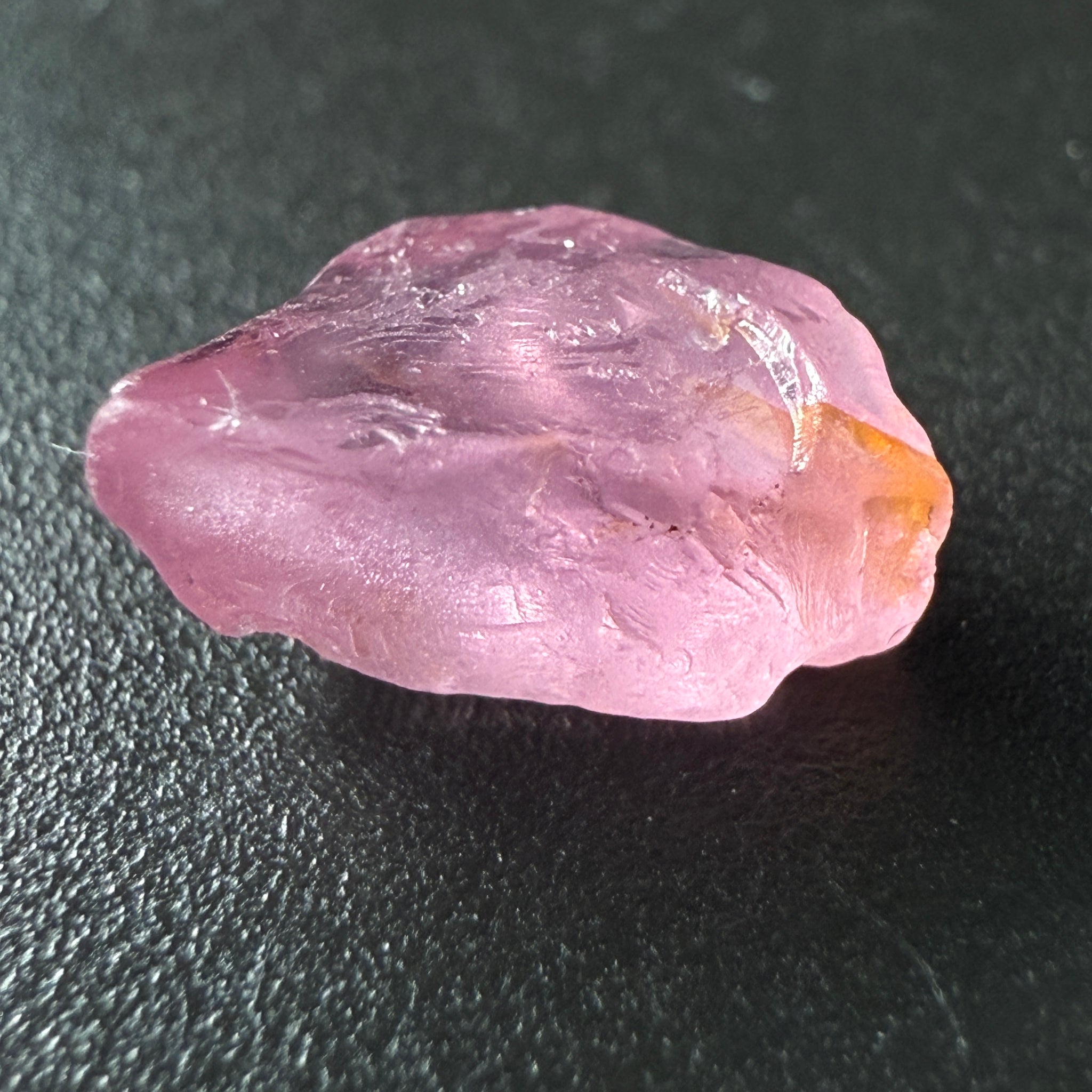 Pink Spinel, Sleepy Baby Pink Colour, 2.80ct, Tanzania, Untreated Unheated. No cracks, just silk giving a milky effect, but flat shape