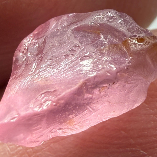 Pink Spinel, Sleepy Baby Pink Colour, 2.80ct, Tanzania, Untreated Unheated. No cracks, just silk giving a milky effect, but flat shape