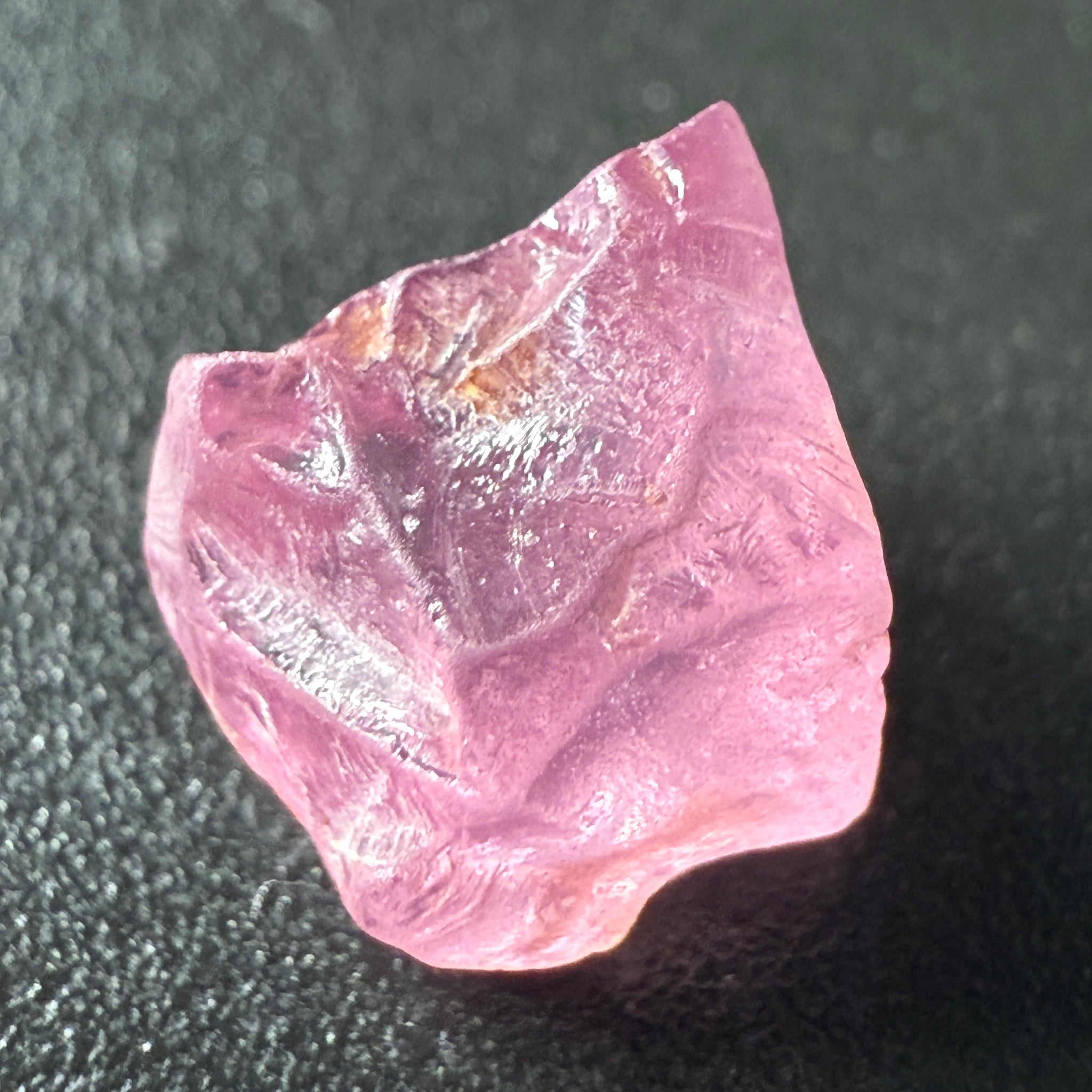 Pink Spinel, Sleepy Baby Pink Colour, 2.71ct, Tanzania, Untreated Unheated, silk giving a milky effect. Very slight crack right on the outside of the stone