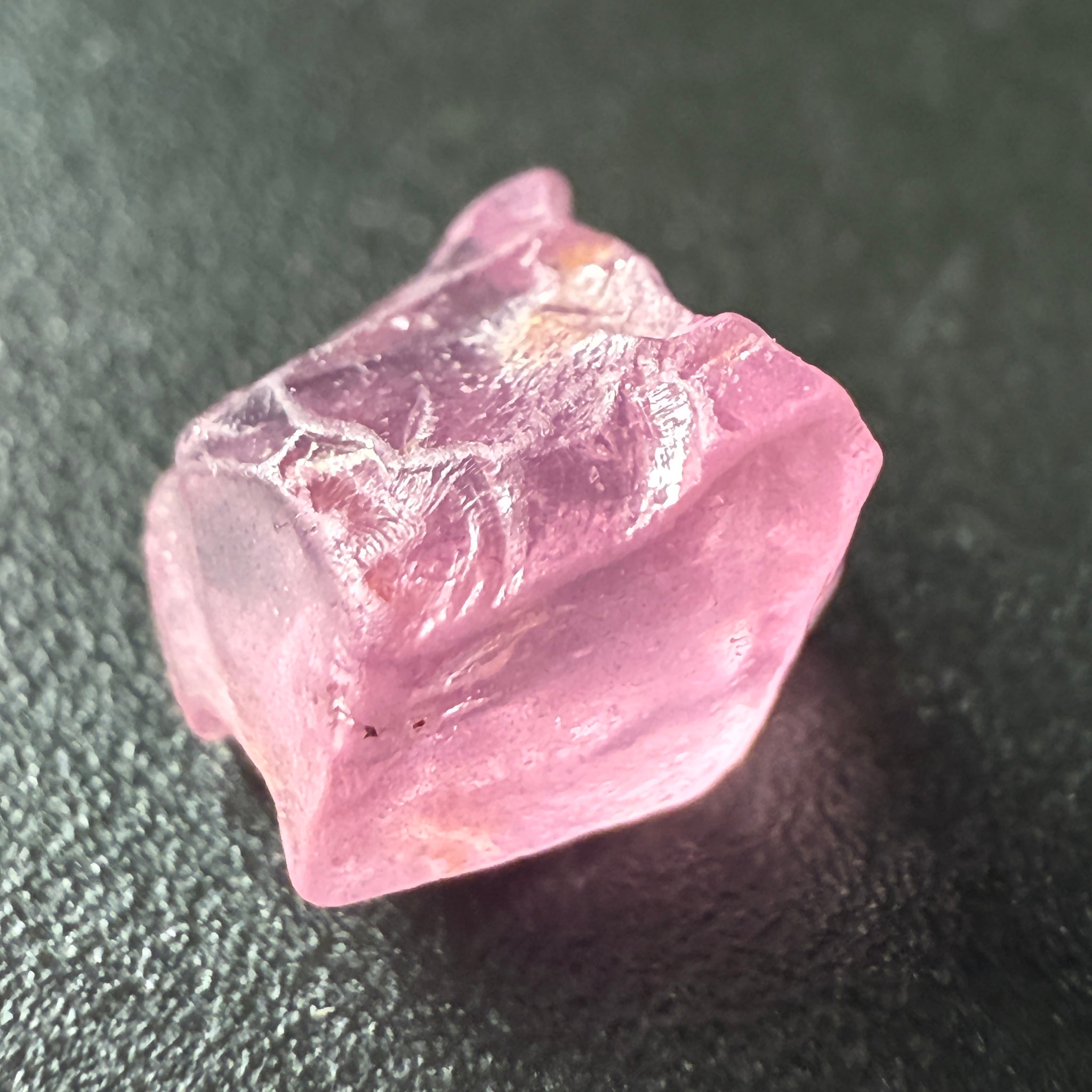 Pink Spinel, Sleepy Baby Pink Colour, 2.71ct, Tanzania, Untreated Unheated, silk giving a milky effect. Very slight crack right on the outside of the stone