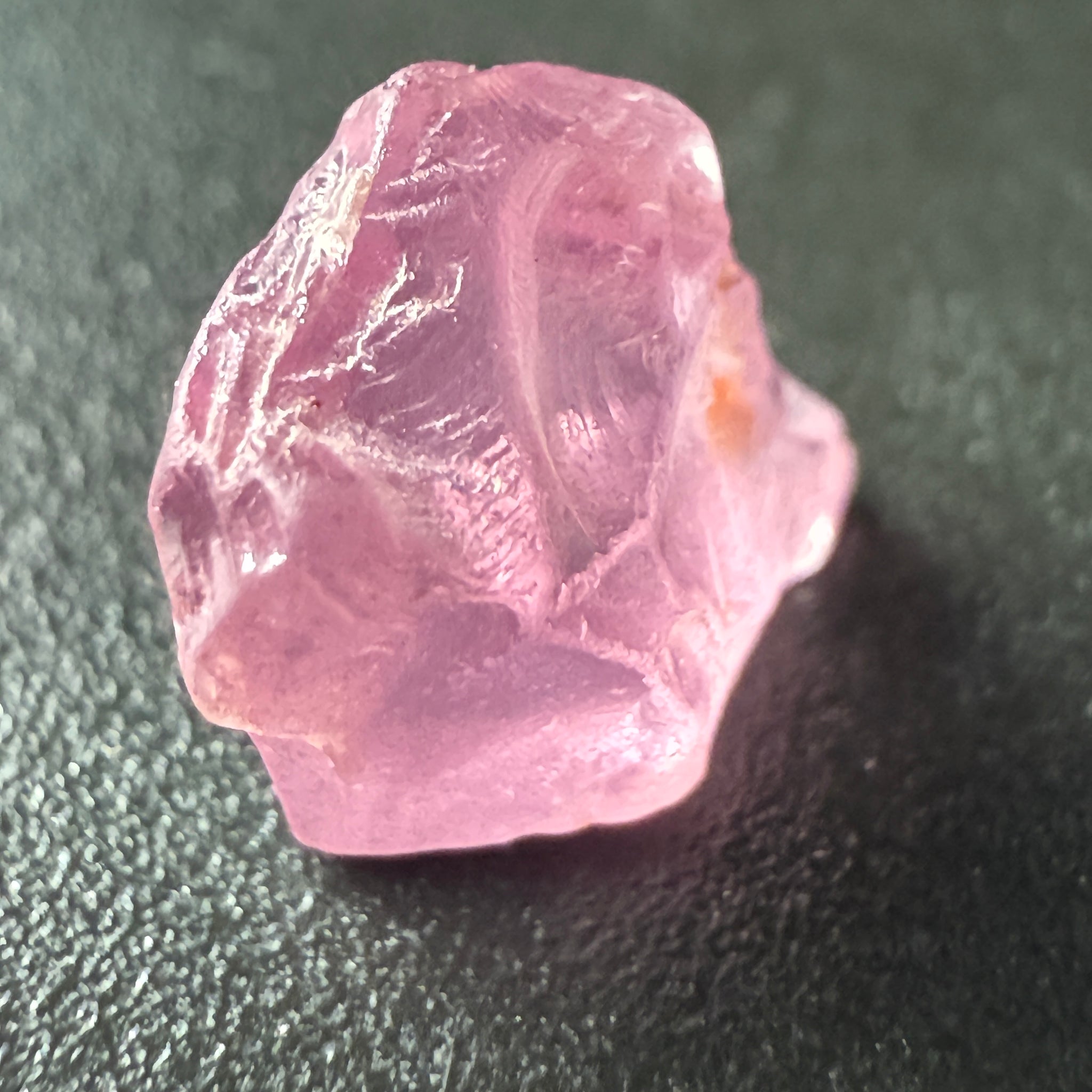 Pink Spinel, Sleepy Baby Pink Colour, 2.71ct, Tanzania, Untreated Unheated, silk giving a milky effect. Very slight crack right on the outside of the stone