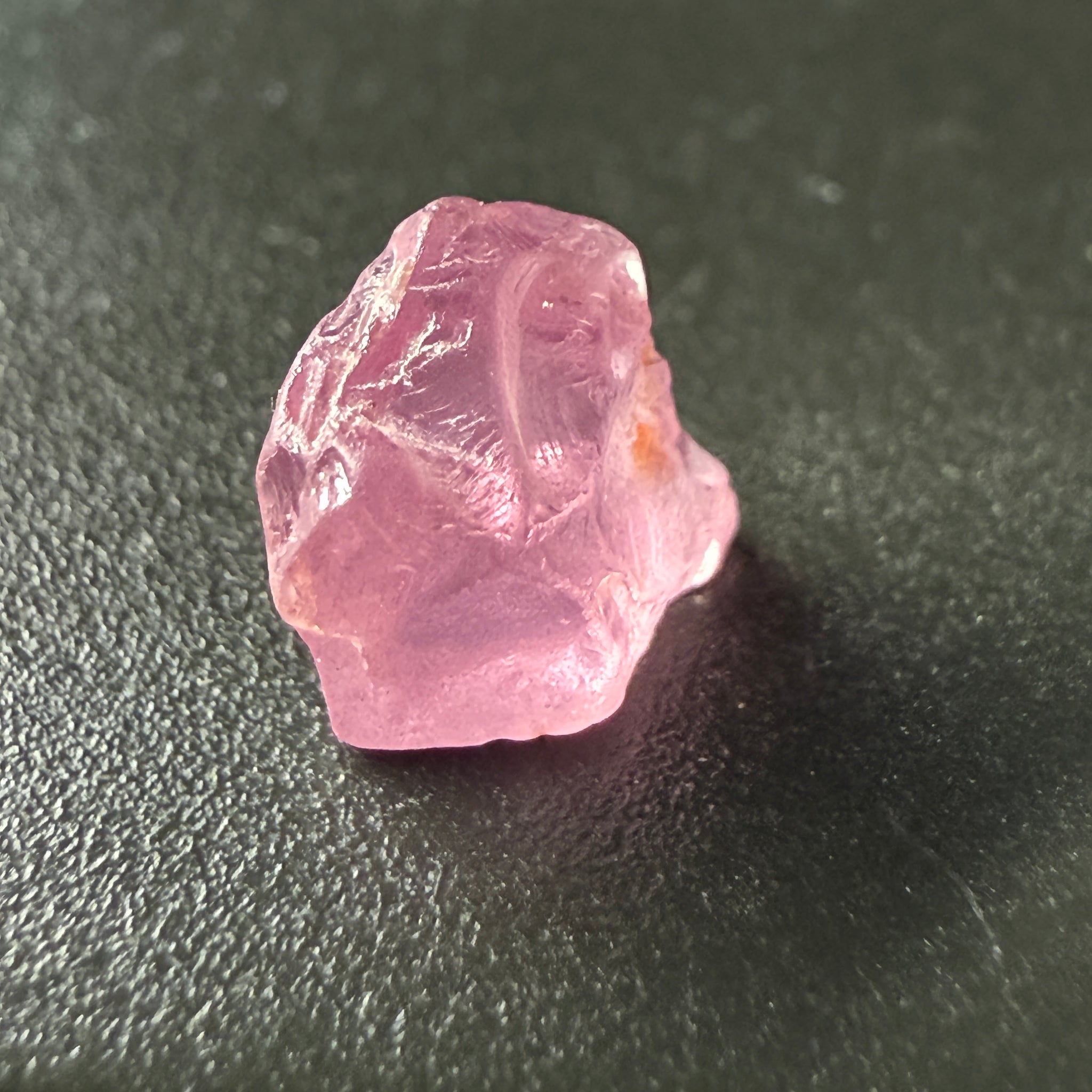 Pink Spinel, Sleepy Baby Pink Colour, 2.71ct, Tanzania, Untreated Unheated, silk giving a milky effect. Very slight crack right on the outside of the stone