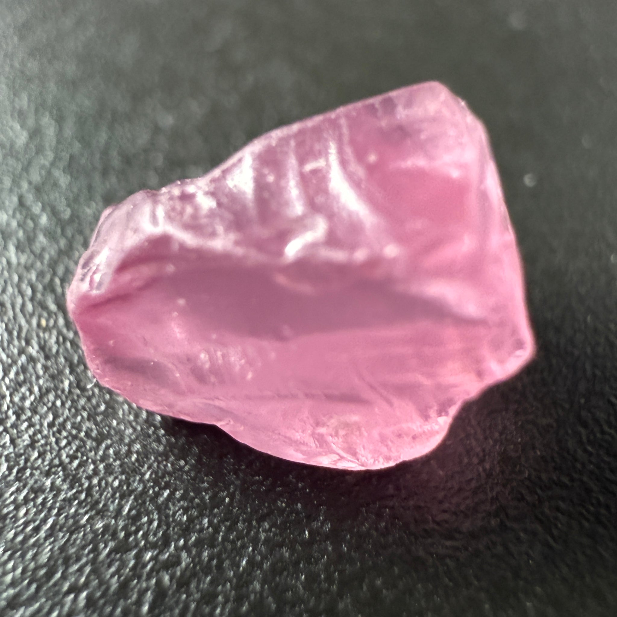 Pink Spinel, Sleepy Baby Pink Colour, 2.79ct, Tanzania, Untreated Unheated, silk giving a milky effect. Very slight crack right on the outside of the stone