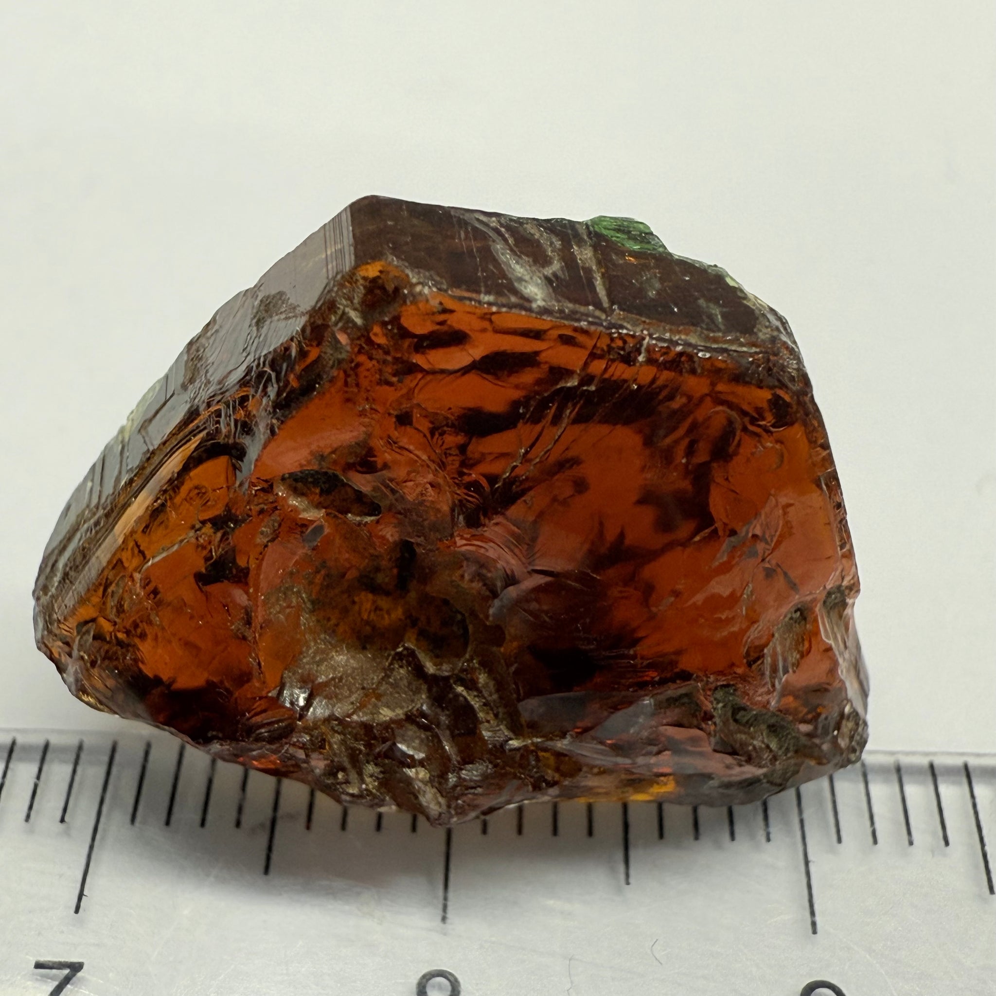 Tourmaline, 26.07ct, Morogoro, Tanzania, Untreated Unheated, vvs-if with some cracks on the outside skin, flat shape, good for setting as is in jewellery