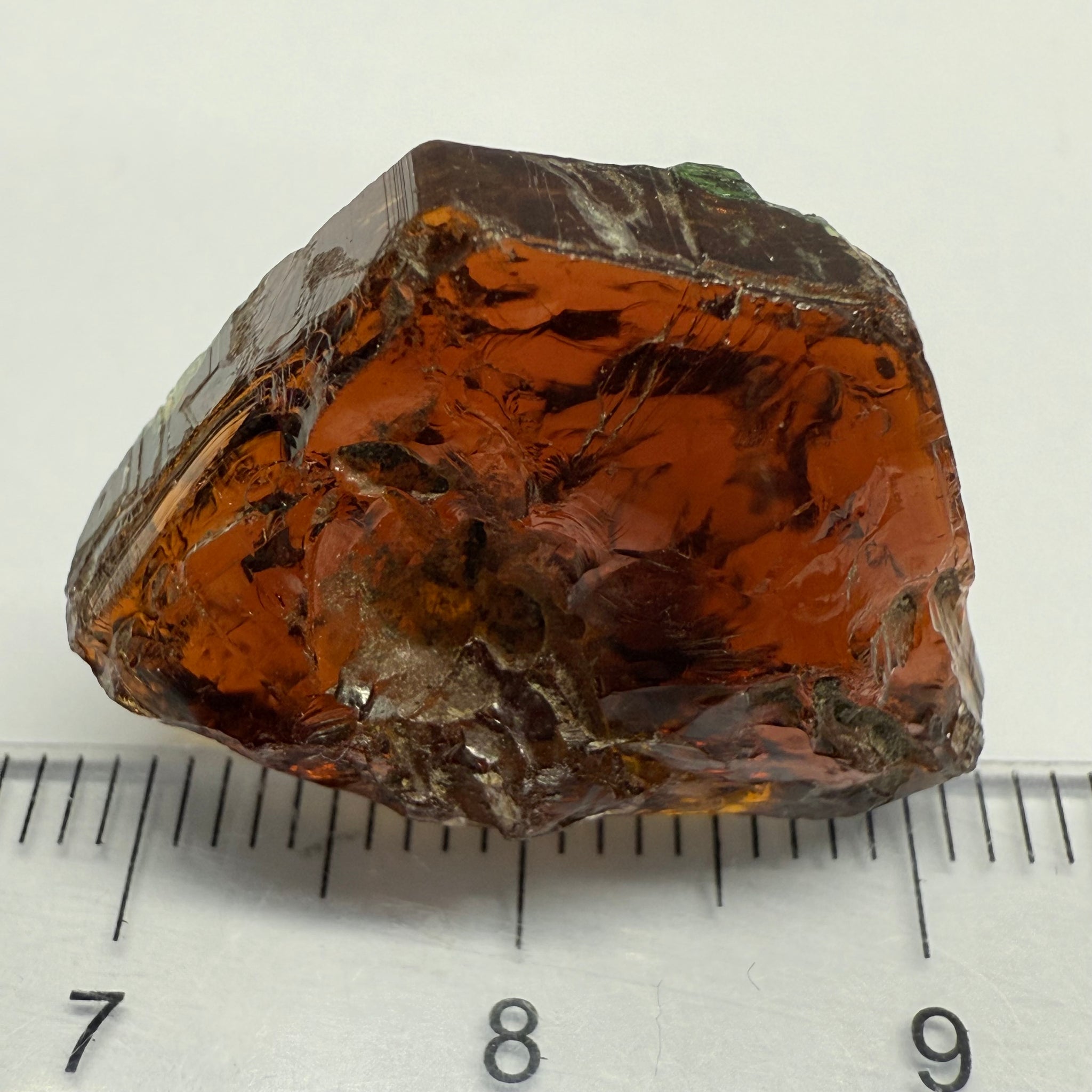 Tourmaline, 26.07ct, Morogoro, Tanzania, Untreated Unheated, vvs-if with some cracks on the outside skin, flat shape, good for setting as is in jewellery