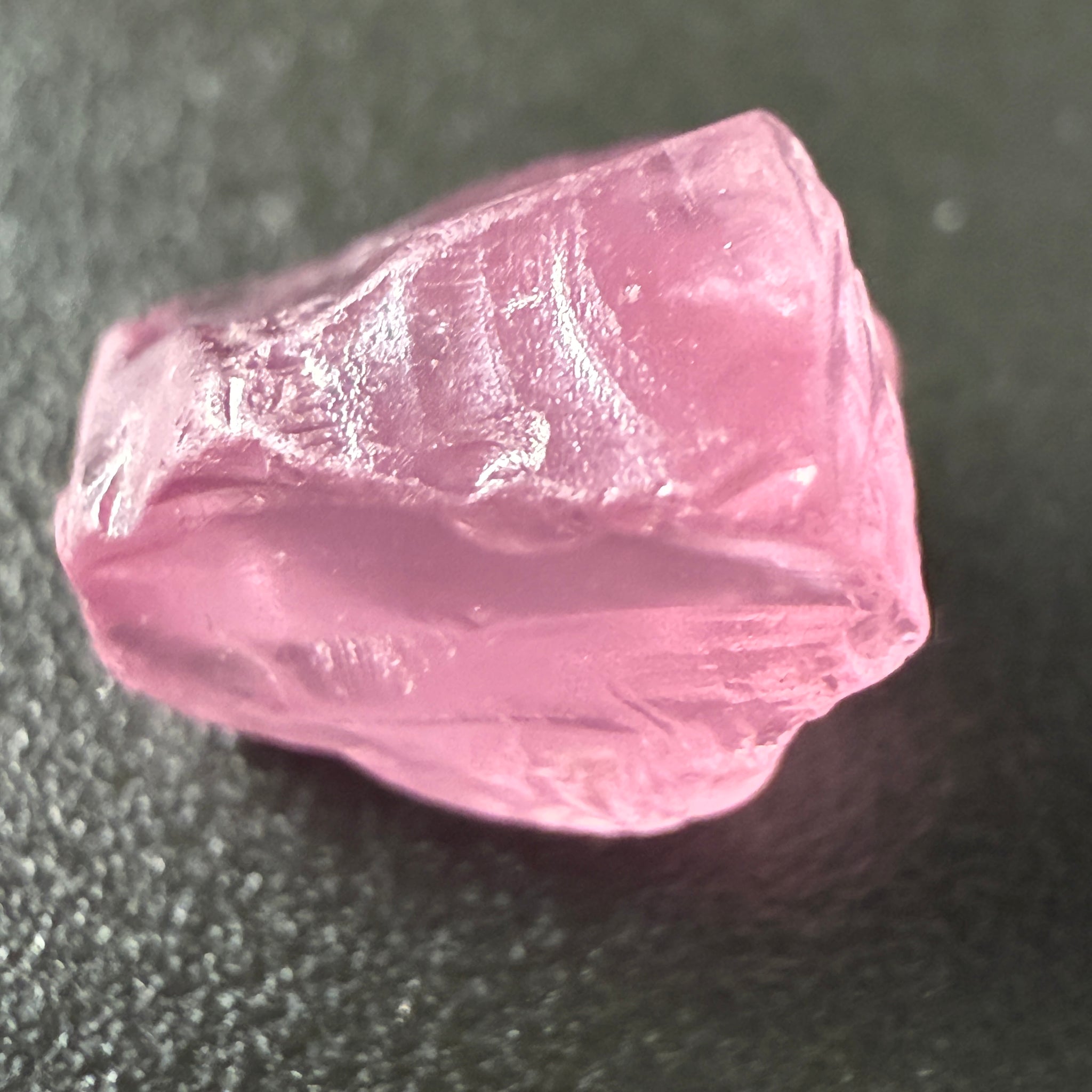 Pink Spinel, Sleepy Baby Pink Colour, 2.79ct, Tanzania, Untreated Unheated, silk giving a milky effect. Very slight crack right on the outside of the stone