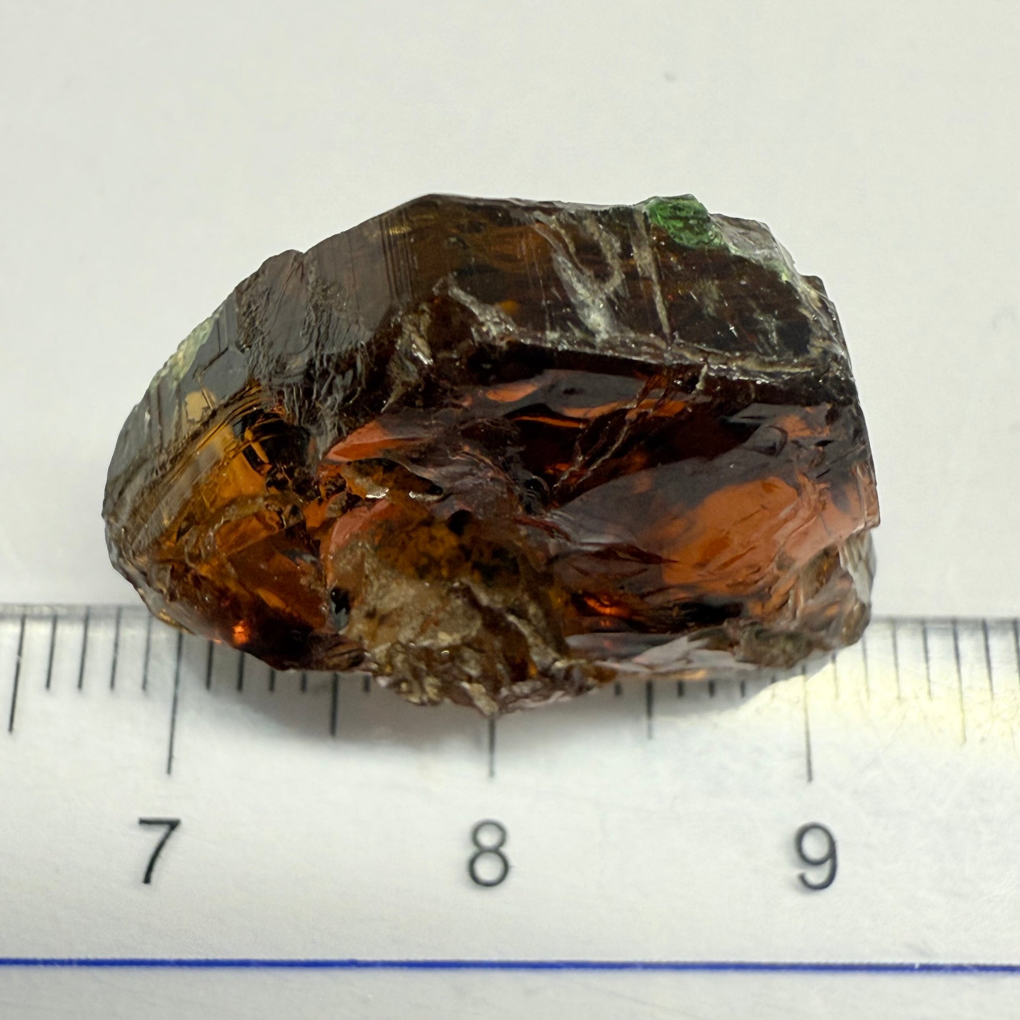 Tourmaline, 26.07ct, Morogoro, Tanzania, Untreated Unheated, vvs-if with some cracks on the outside skin, flat shape, good for setting as is in jewellery