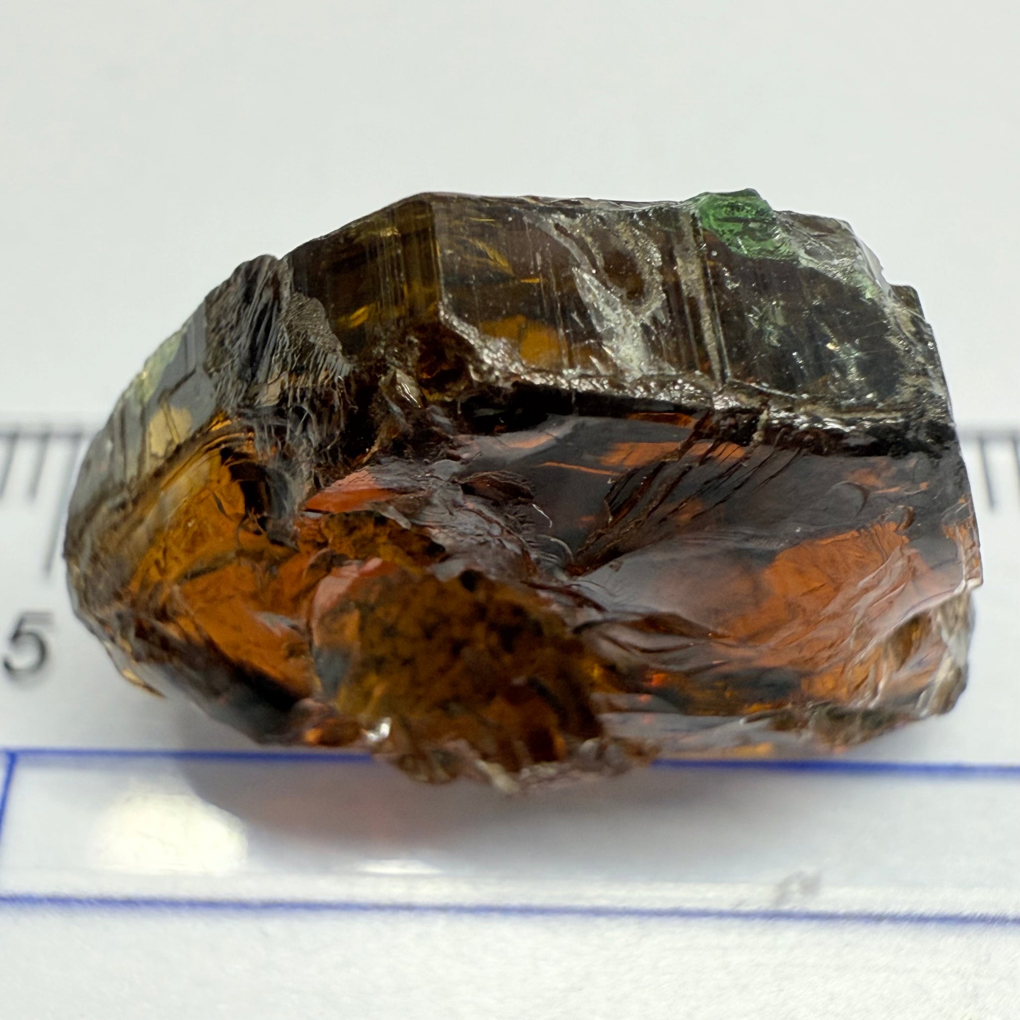 Tourmaline, 26.07ct, Morogoro, Tanzania, Untreated Unheated, vvs-if with some cracks on the outside skin, flat shape, good for setting as is in jewellery