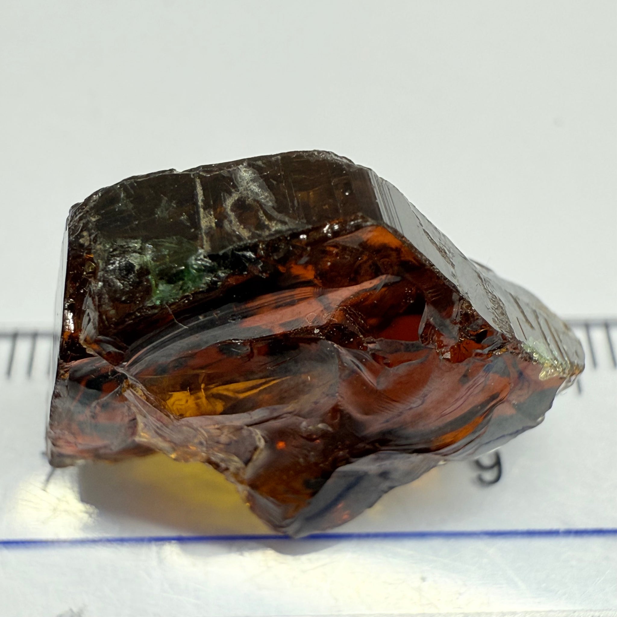Tourmaline, 26.07ct, Morogoro, Tanzania, Untreated Unheated, vvs-if with some cracks on the outside skin, flat shape, good for setting as is in jewellery