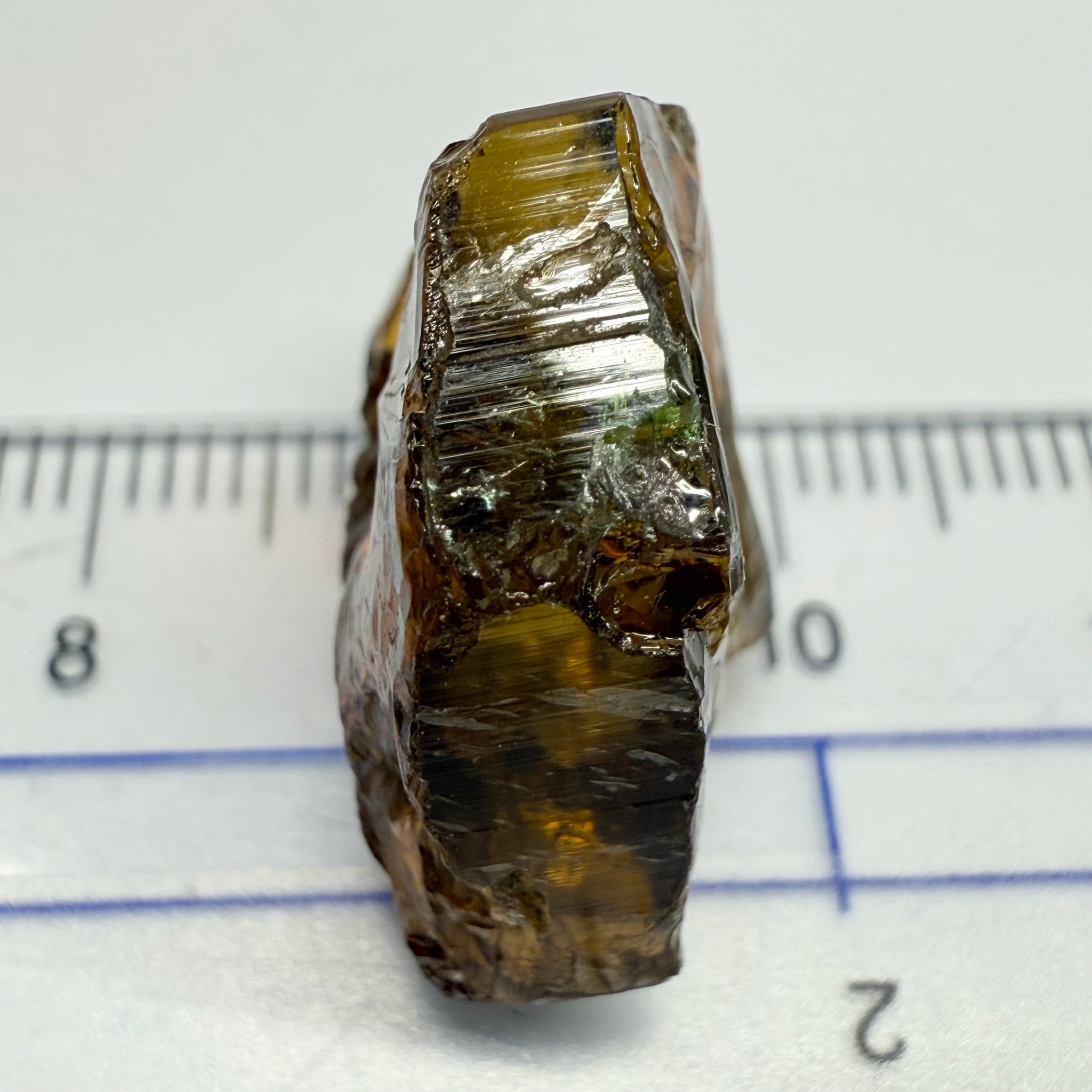 Tourmaline, 26.07ct, Morogoro, Tanzania, Untreated Unheated, vvs-if with some cracks on the outside skin, flat shape, good for setting as is in jewellery