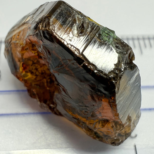Tourmaline, 26.07ct, Morogoro, Tanzania, Untreated Unheated, vvs-if with some cracks on the outside skin, flat shape, good for setting as is in jewellery